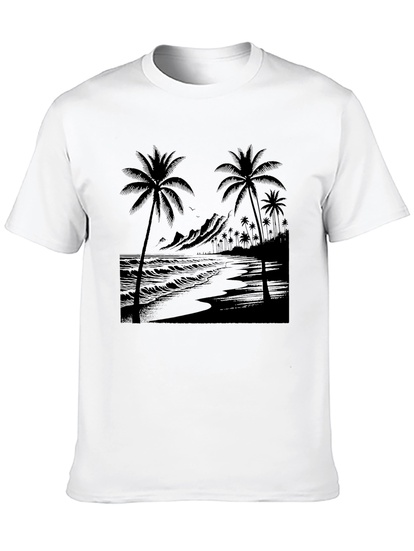 Black Palm Tree Graphic Tee