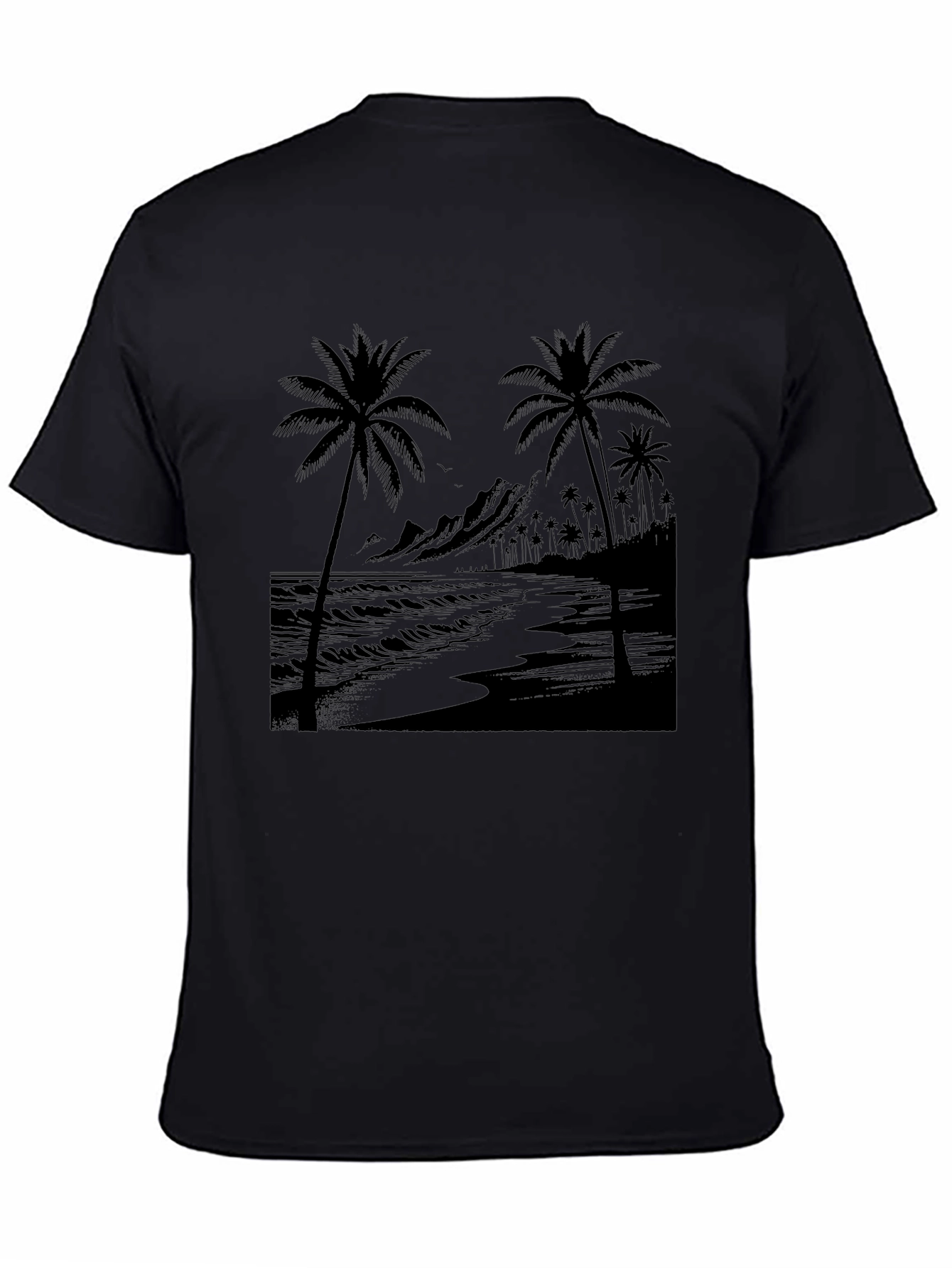 Black Palm Tree Graphic Tee