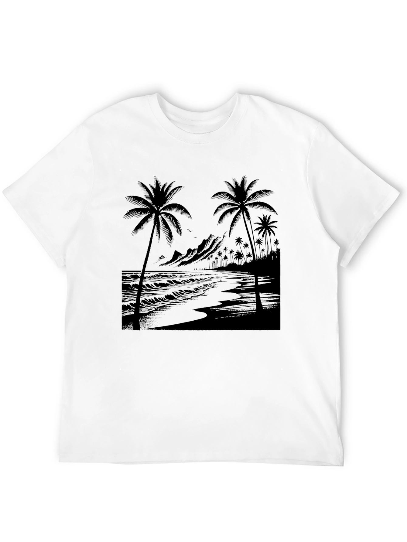 Black Palm Tree Graphic Tee