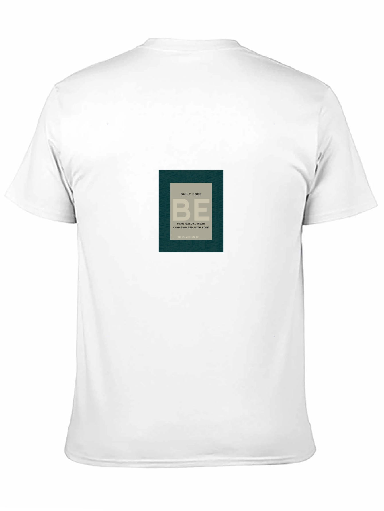 Mens Black Casual T-Shirt with Graphic