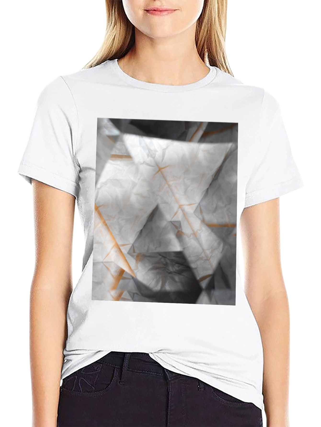 Abstract Geometric T-Shirt - Modern Art Tee