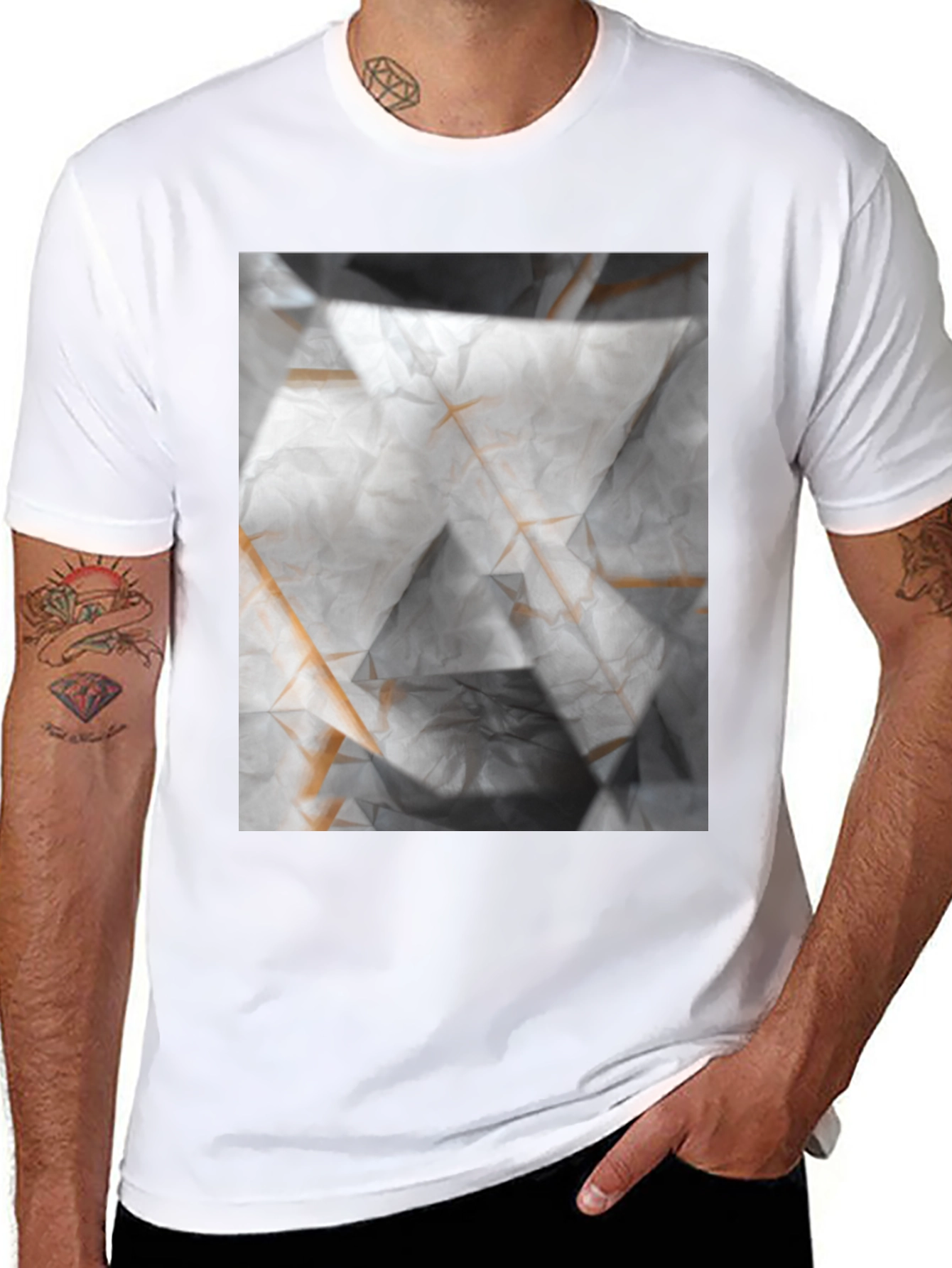 Abstract Geometric T-Shirt - Modern Art Tee