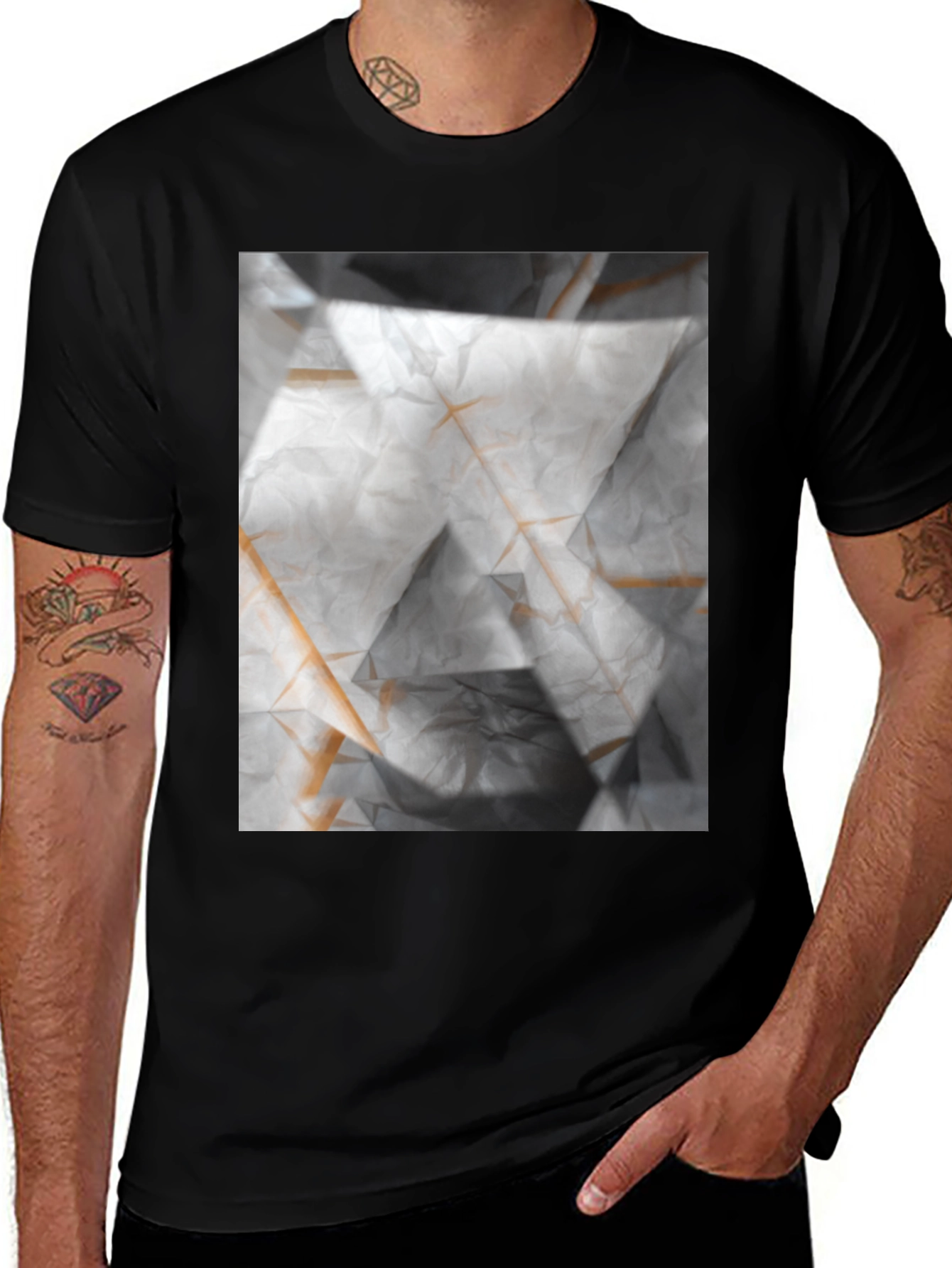 Abstract Geometric T-Shirt - Modern Art Tee