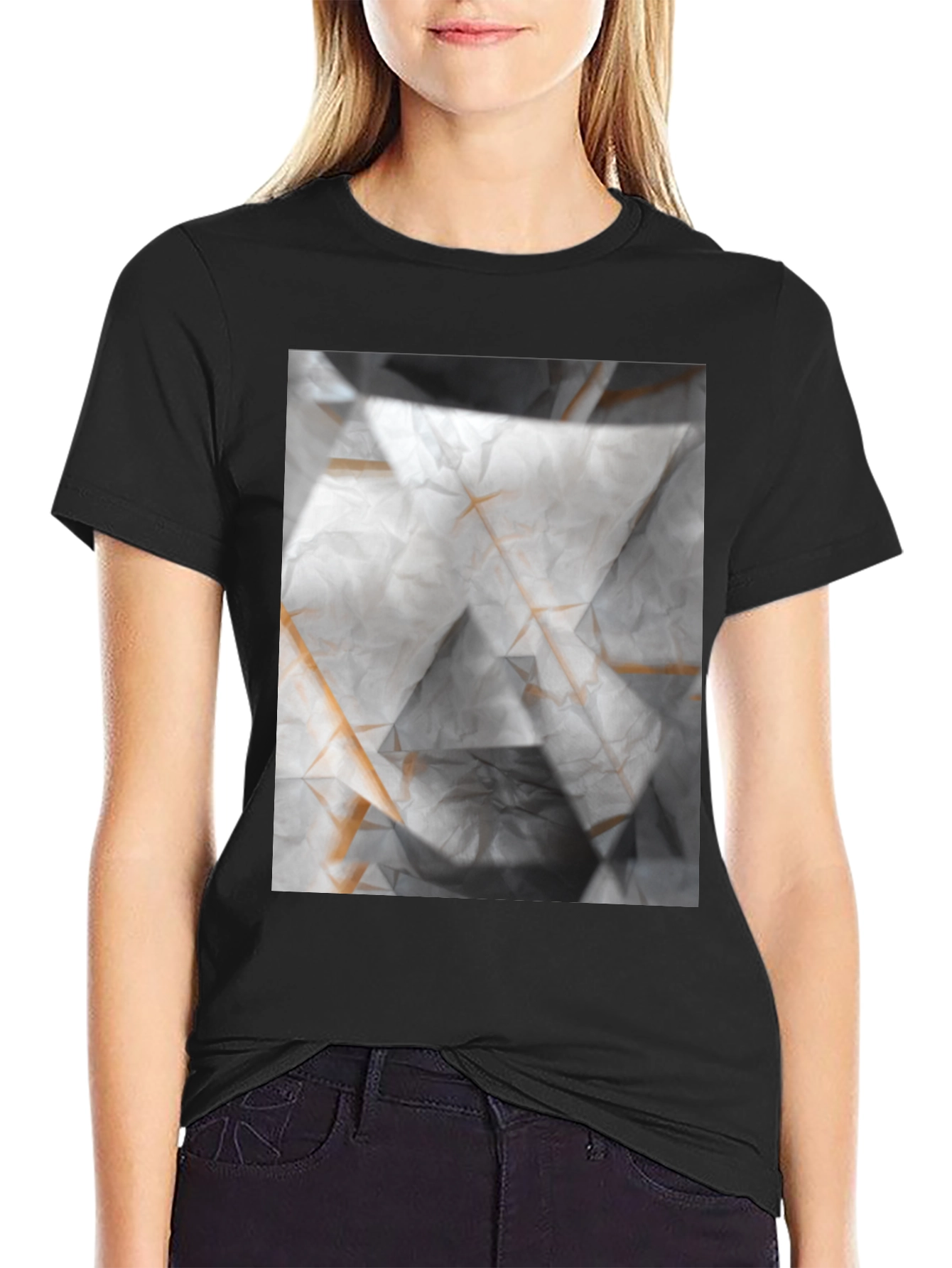 Abstract Geometric T-Shirt - Modern Art Tee