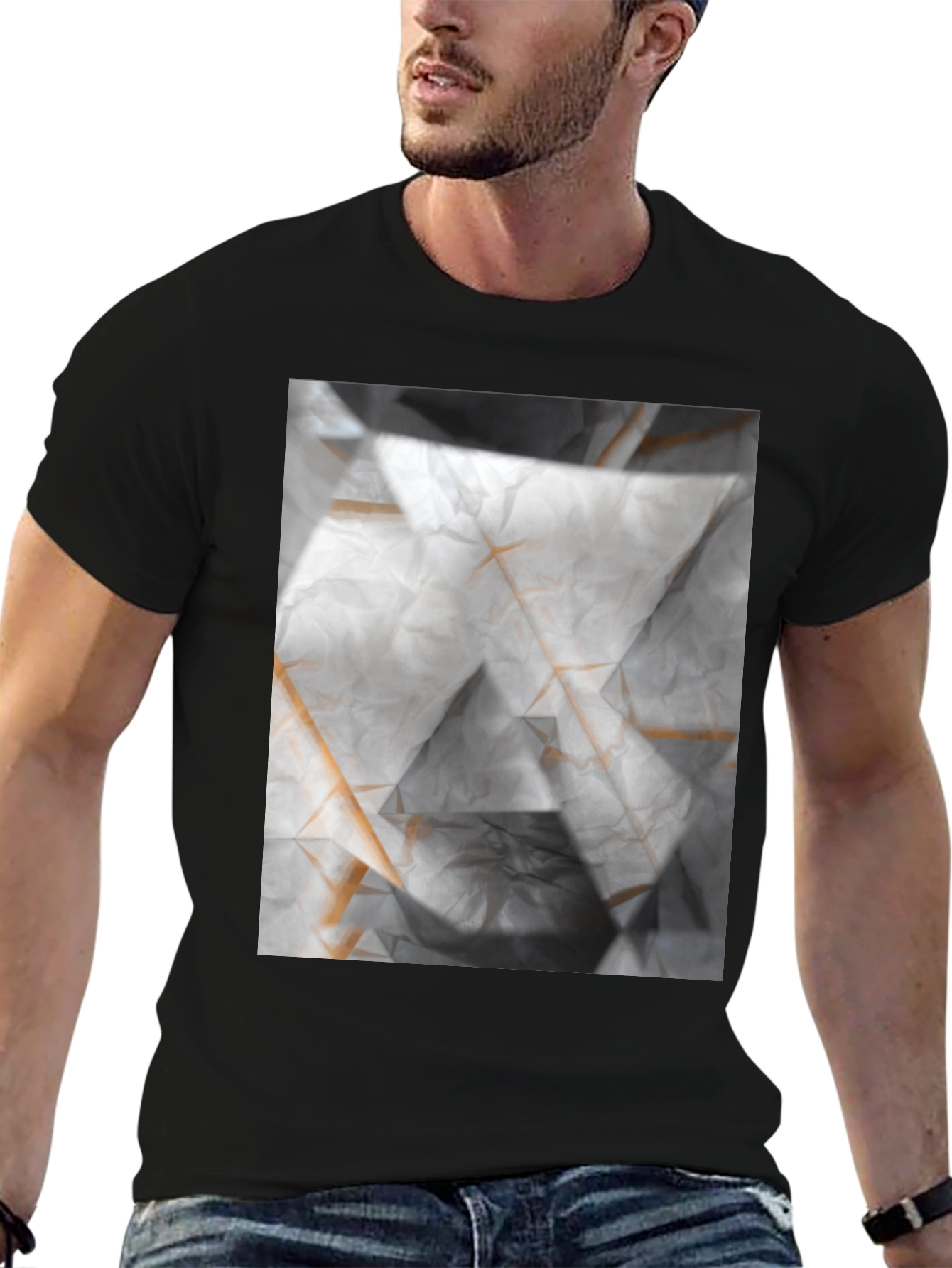 Abstract Geometric T-Shirt - Modern Art Tee