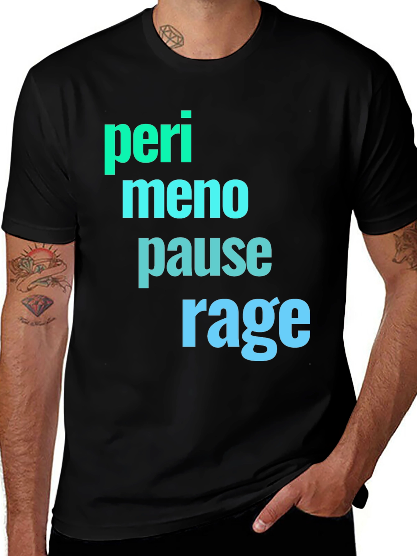 Perimenopause Rage Black Graphic Tee