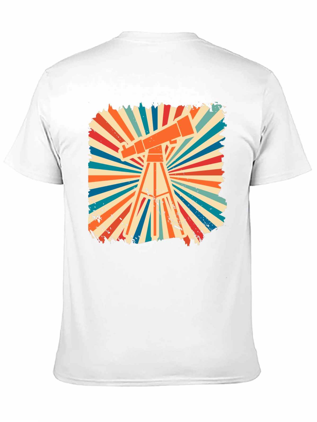 Retro Telescope Graphic Tee - Astronomy Enthusiast Shirt