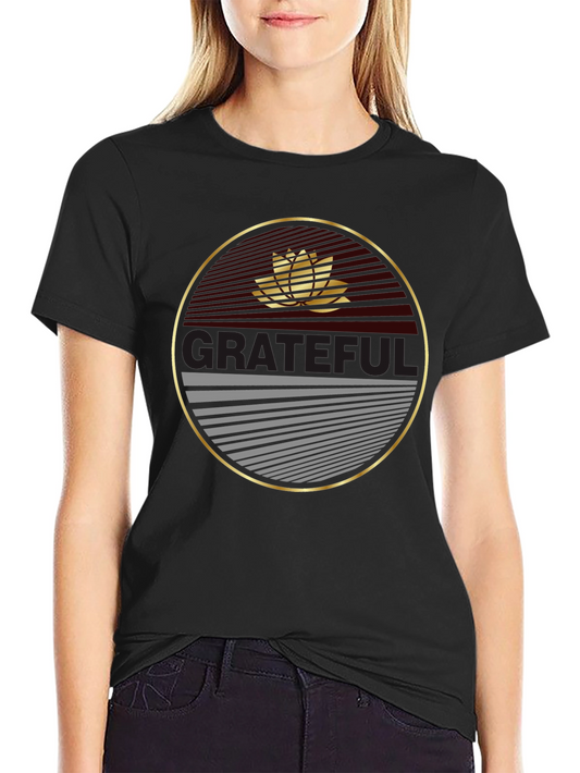 Grateful Lotus Graphic Tee - Stylish Comfort