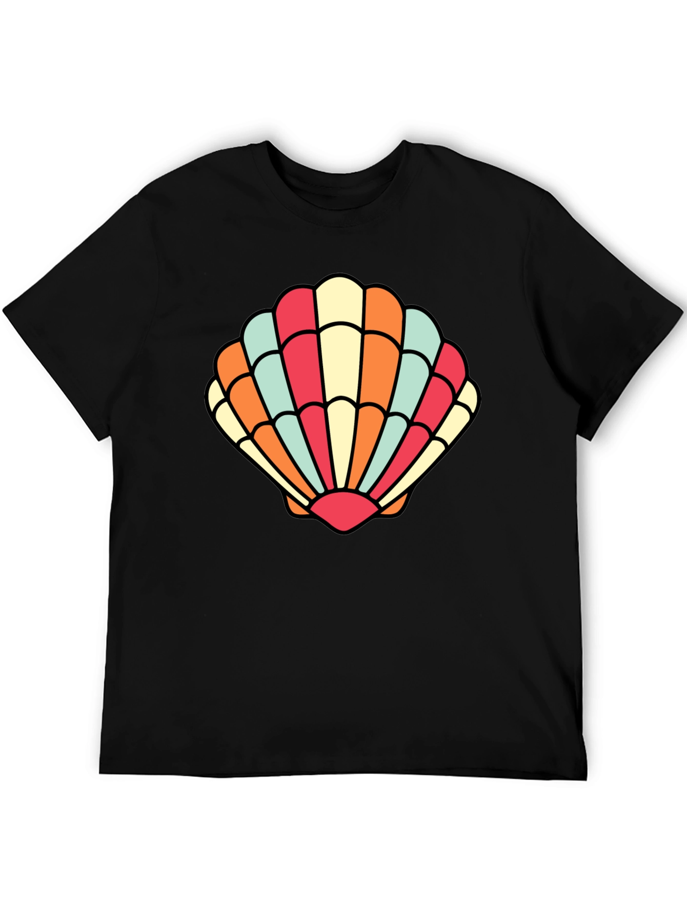 Seashell Graphic Tee - Retro Summer Style