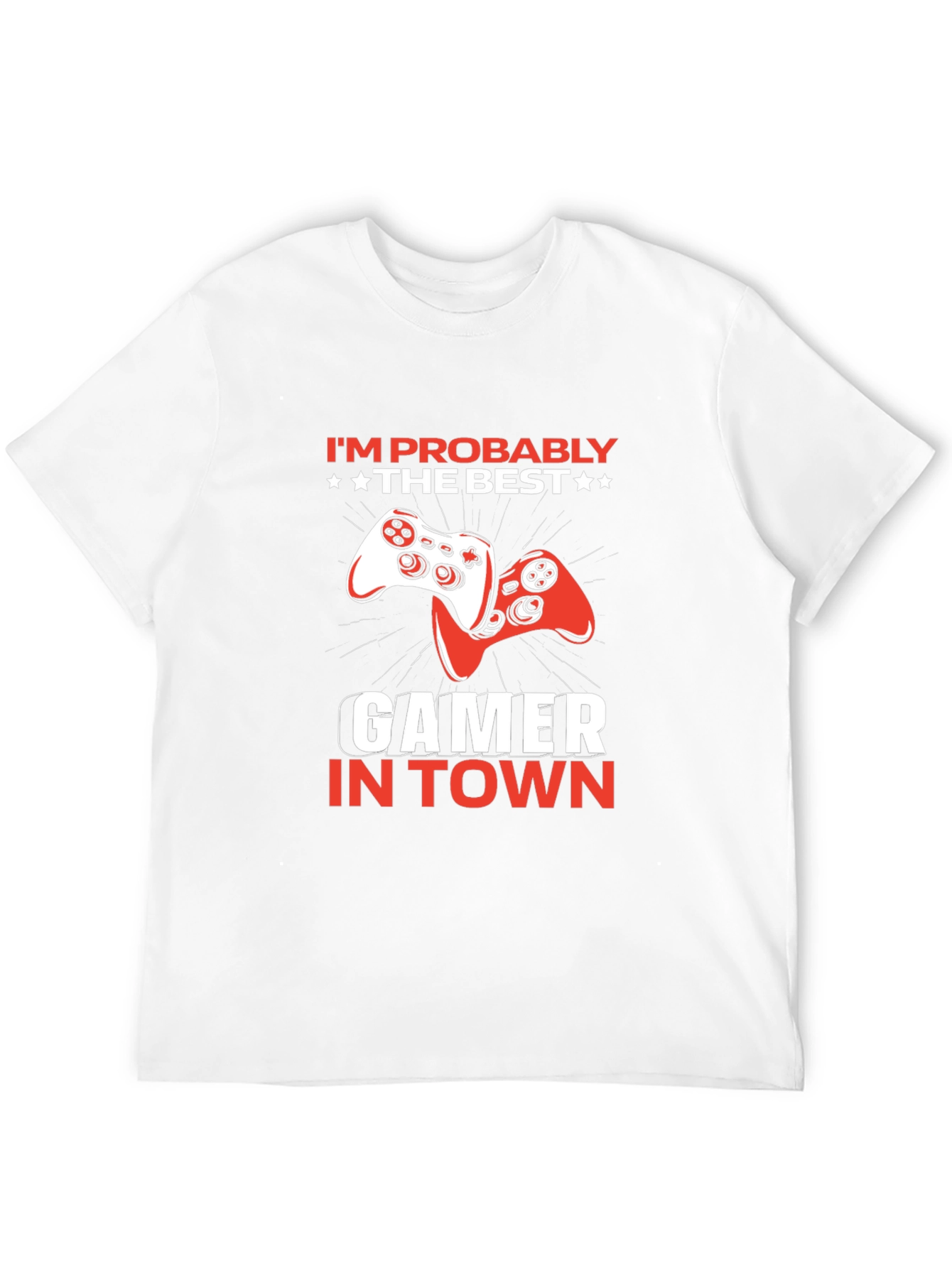 Gamer in Town Black T-Shirt - Play Station