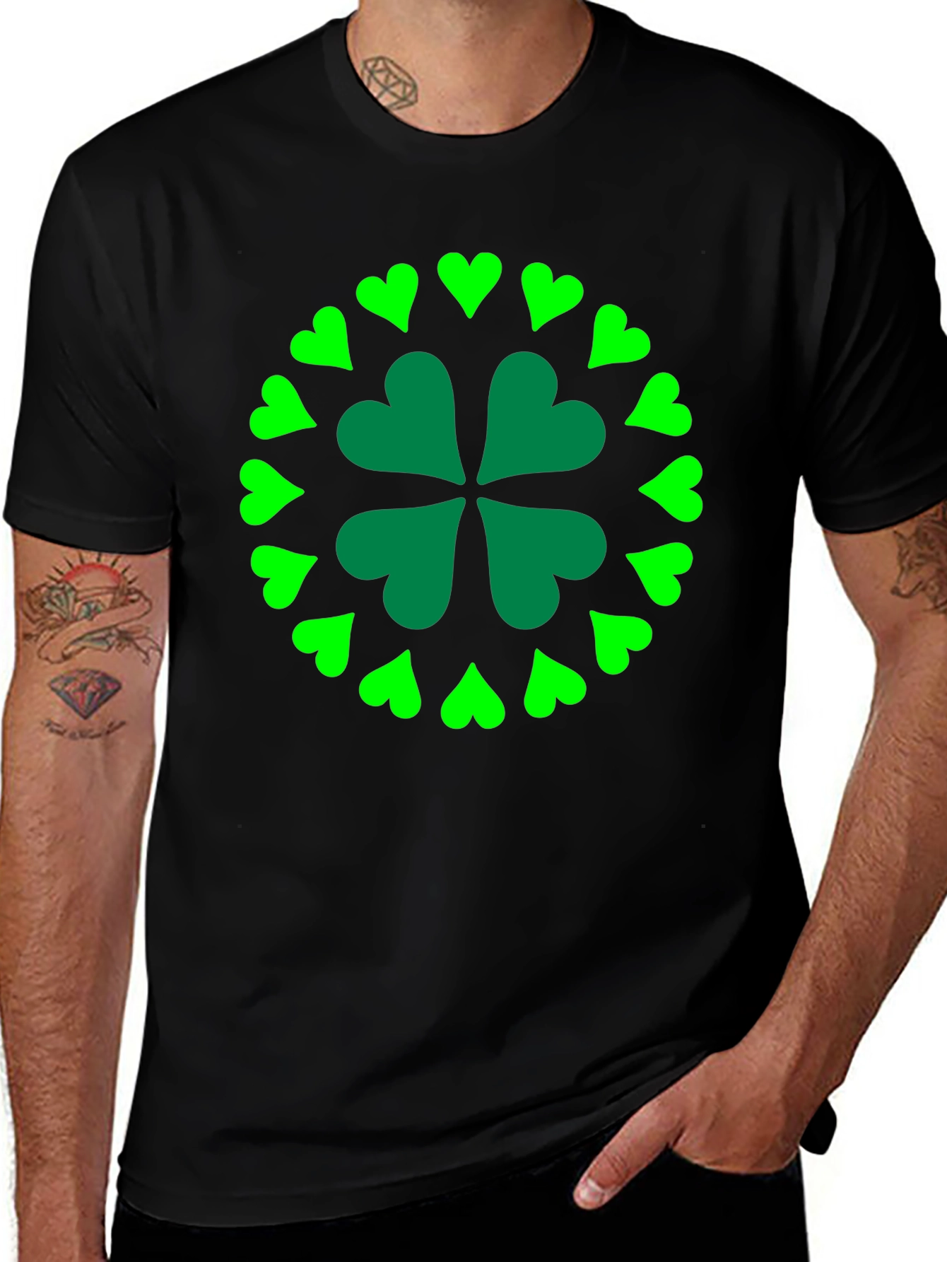 Shamrock Heart T-Shirt - St. Patricks Day