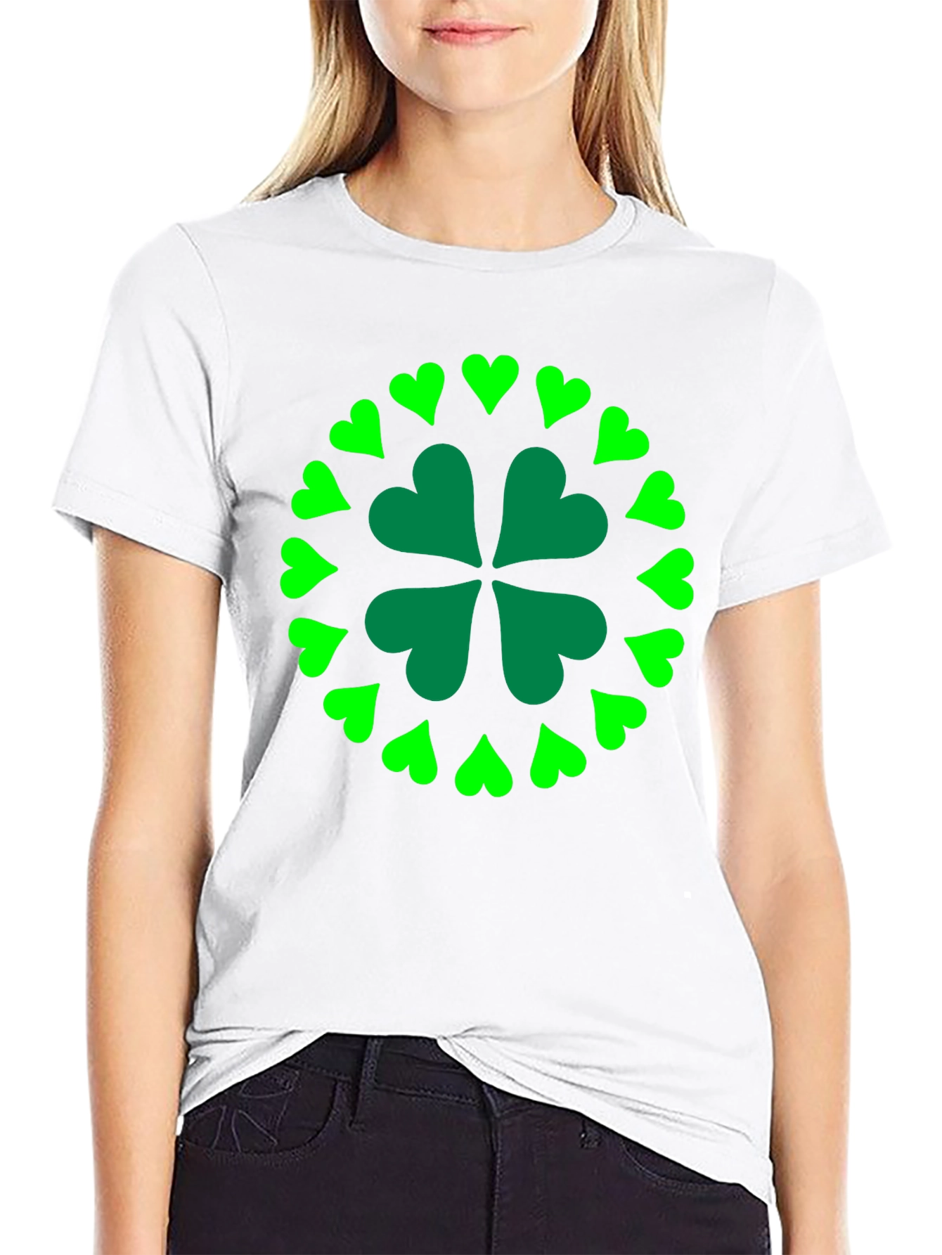 Shamrock Heart T-Shirt - St. Patricks Day