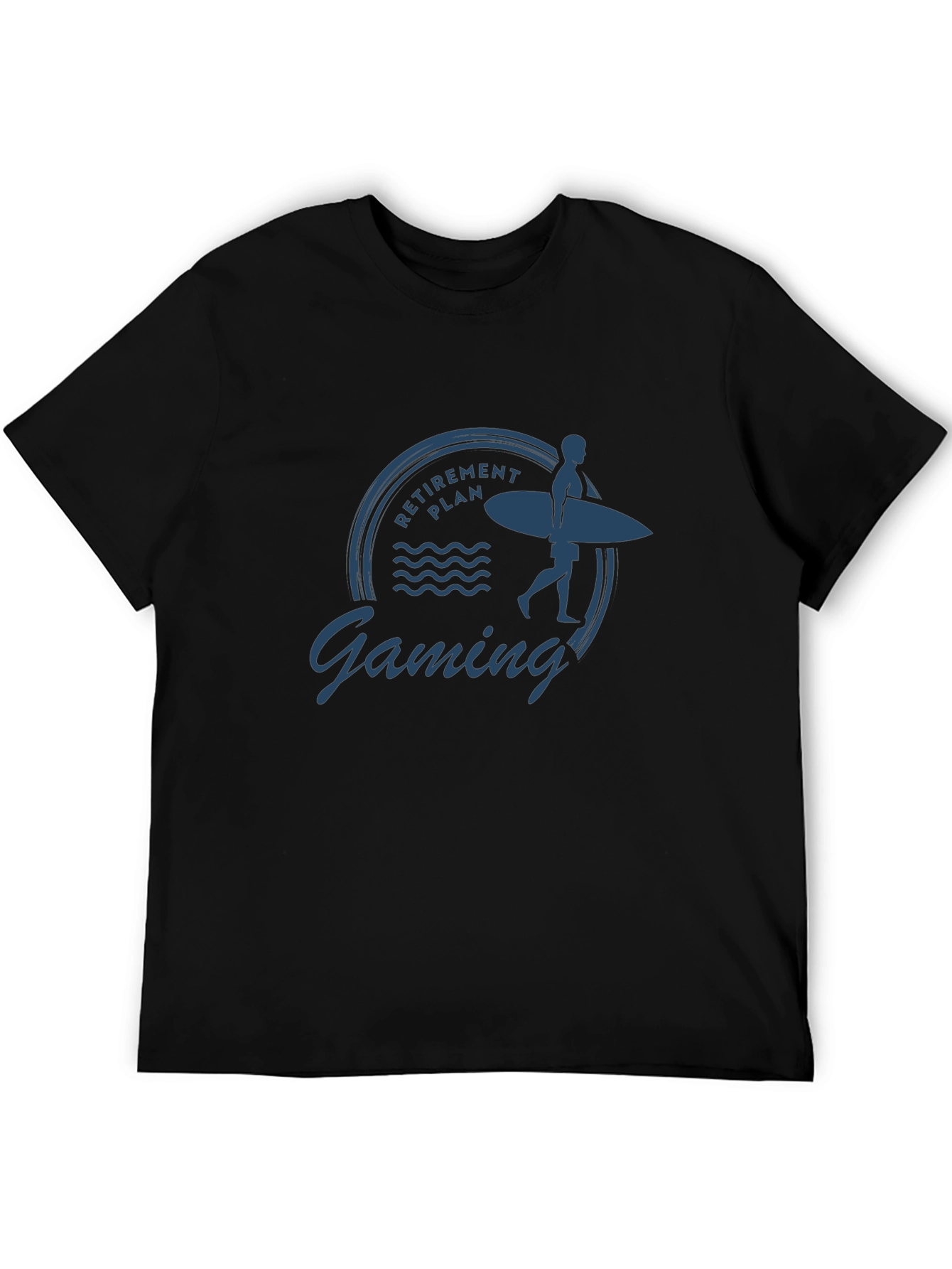Retirement Plan Gaming T-Shirt - Surfer Graphic Tee