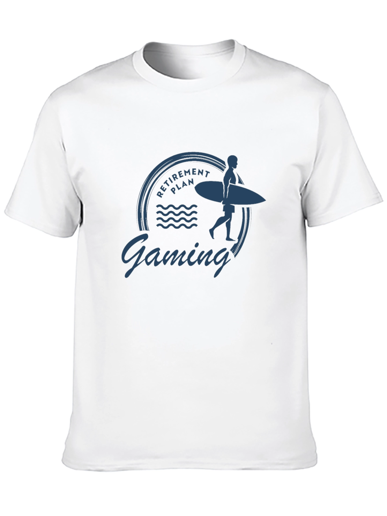 Retirement Plan Gaming T-Shirt - Surfer Graphic Tee