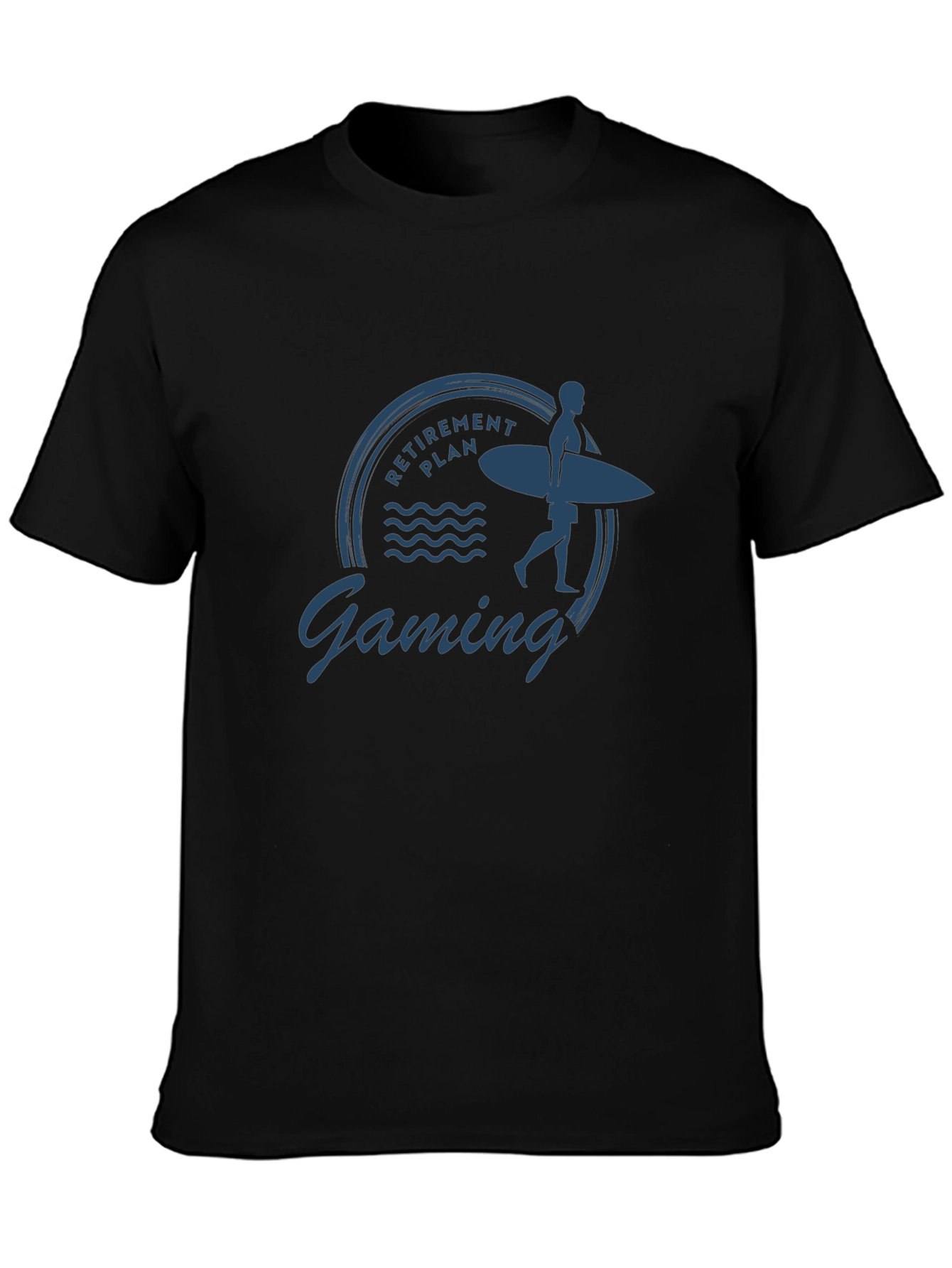 Retirement Plan Gaming T-Shirt - Surfer Graphic Tee