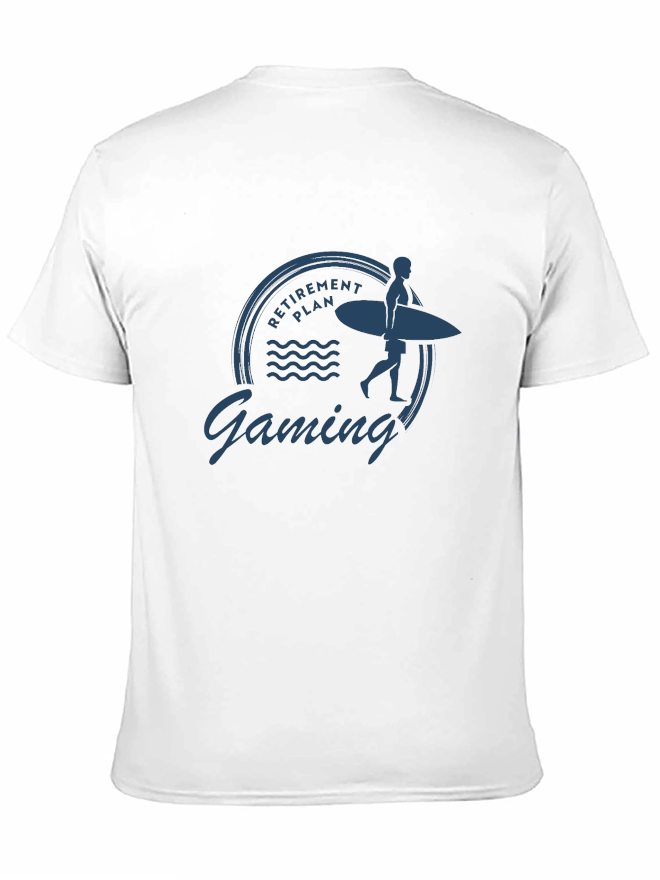 Retirement Plan Gaming T-Shirt - Surfer Graphic Tee