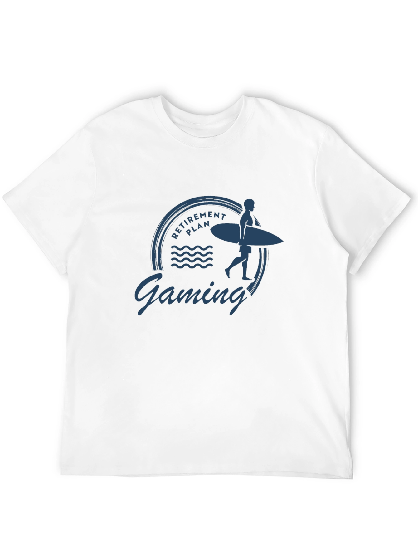 Retirement Plan Gaming T-Shirt - Surfer Graphic Tee