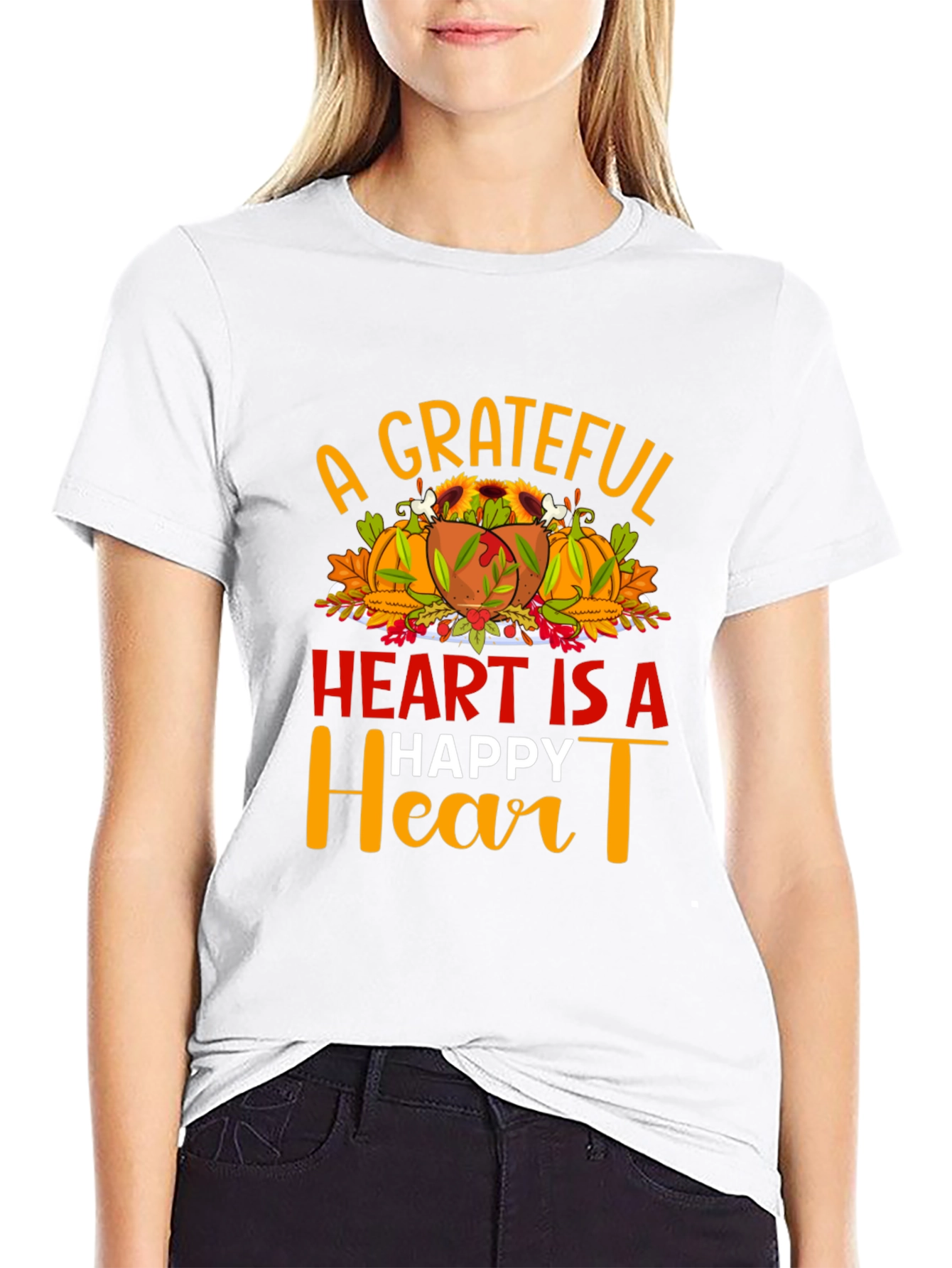 Grateful Heart Thanksgiving T-Shirt
