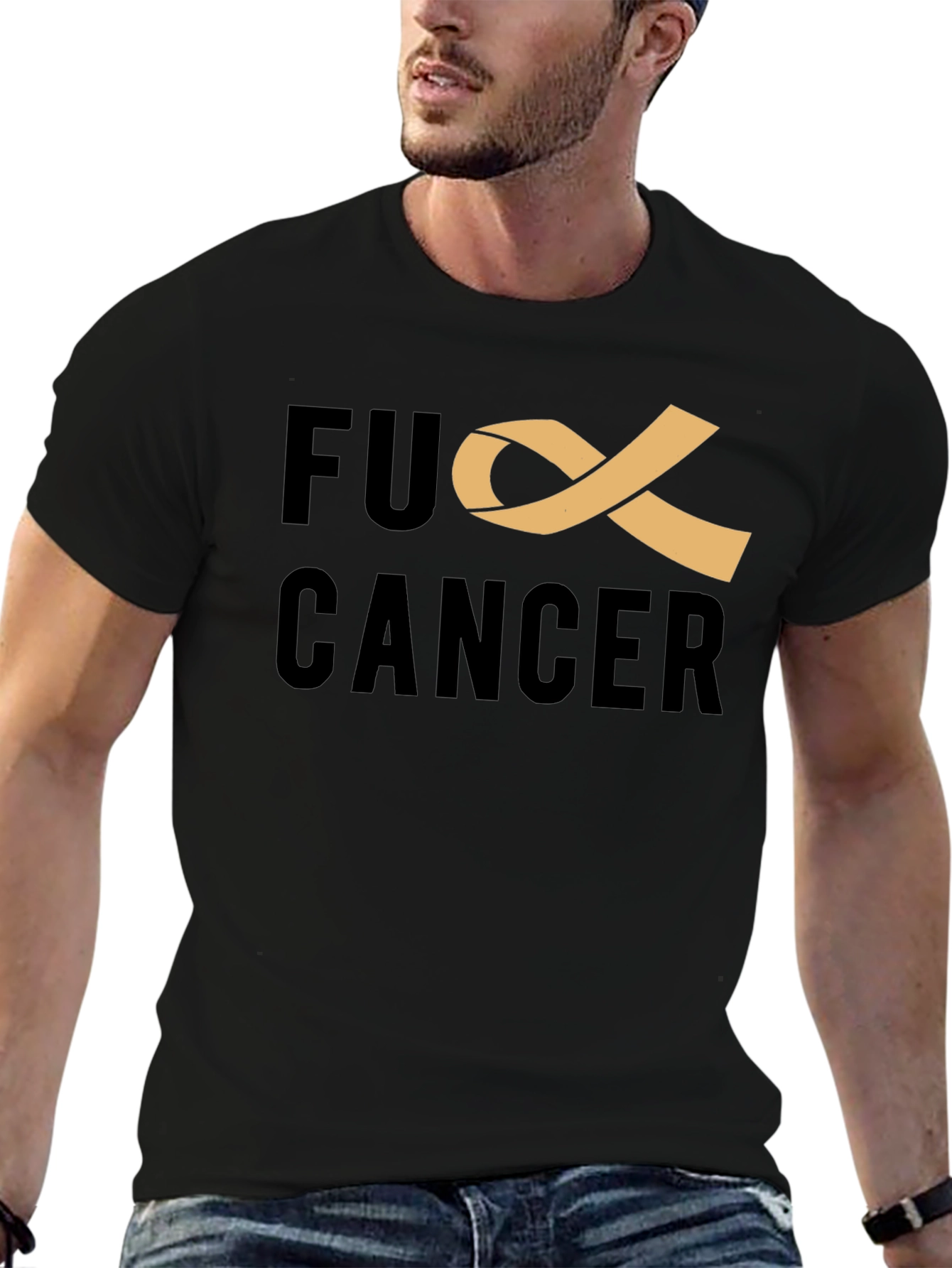 F Cancer Ribbon T-Shirt