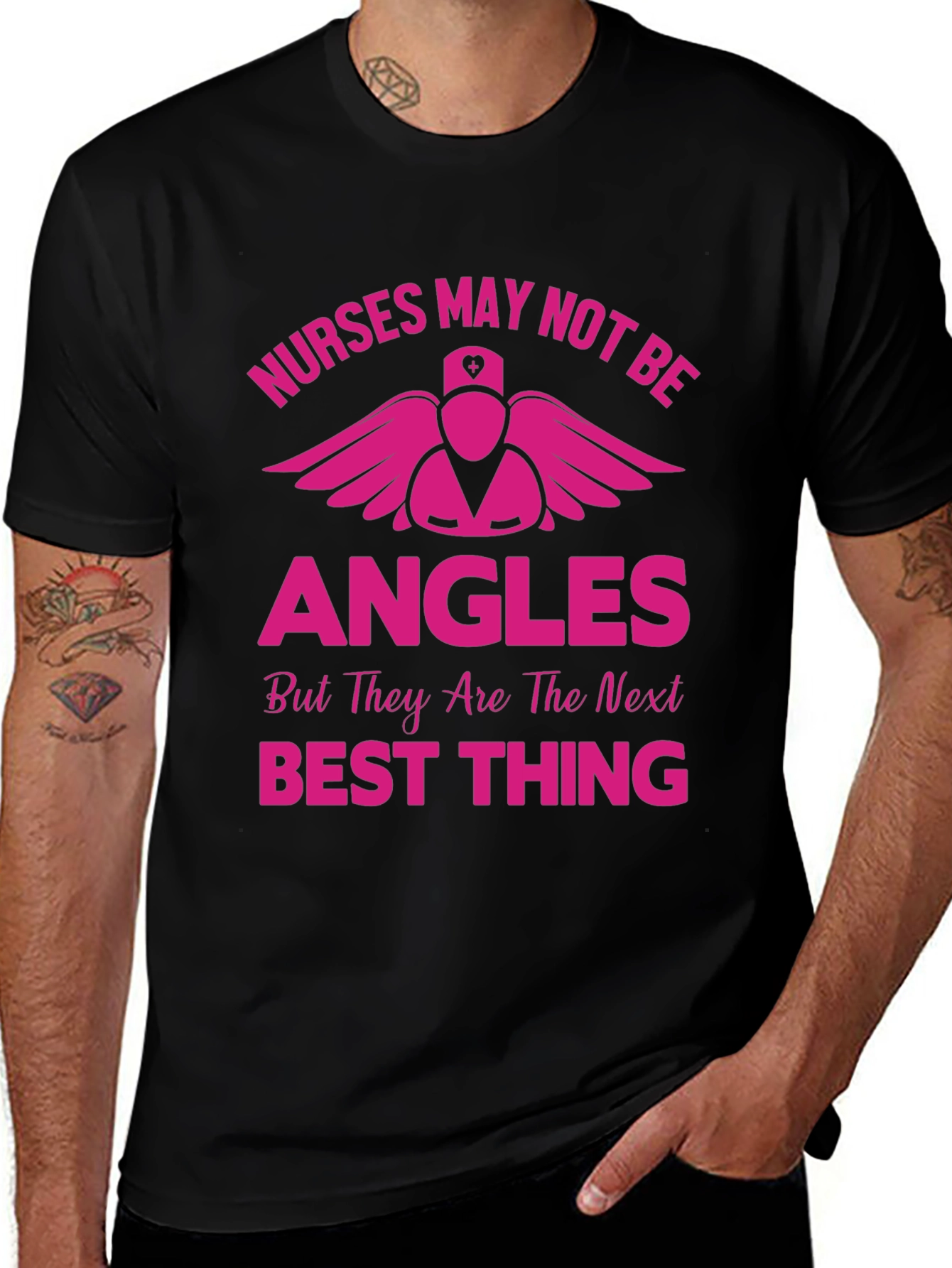 Nurses are Angels Graphic T-Shirt