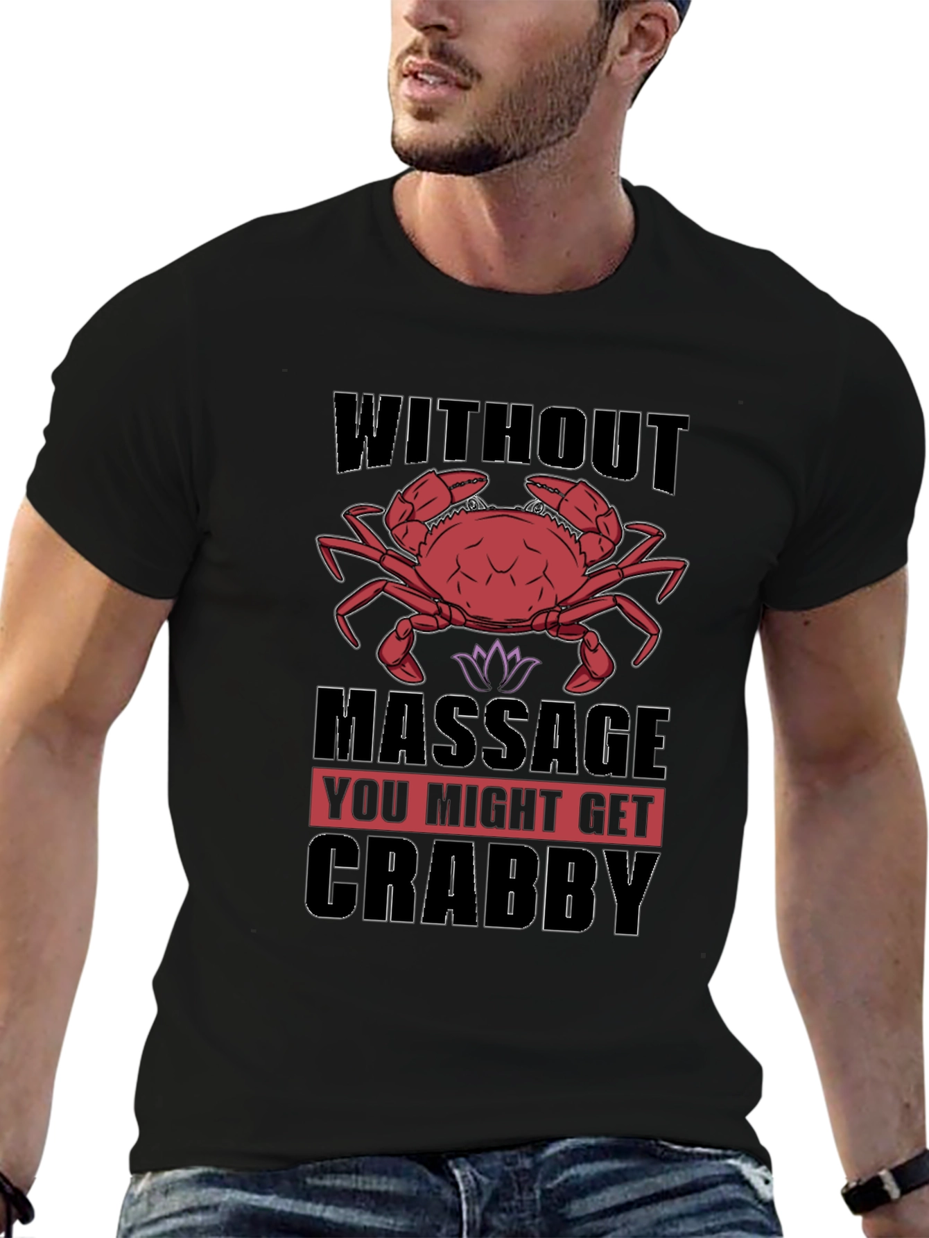 Crabby Massage T-Shirt - Funny Relaxation Gift