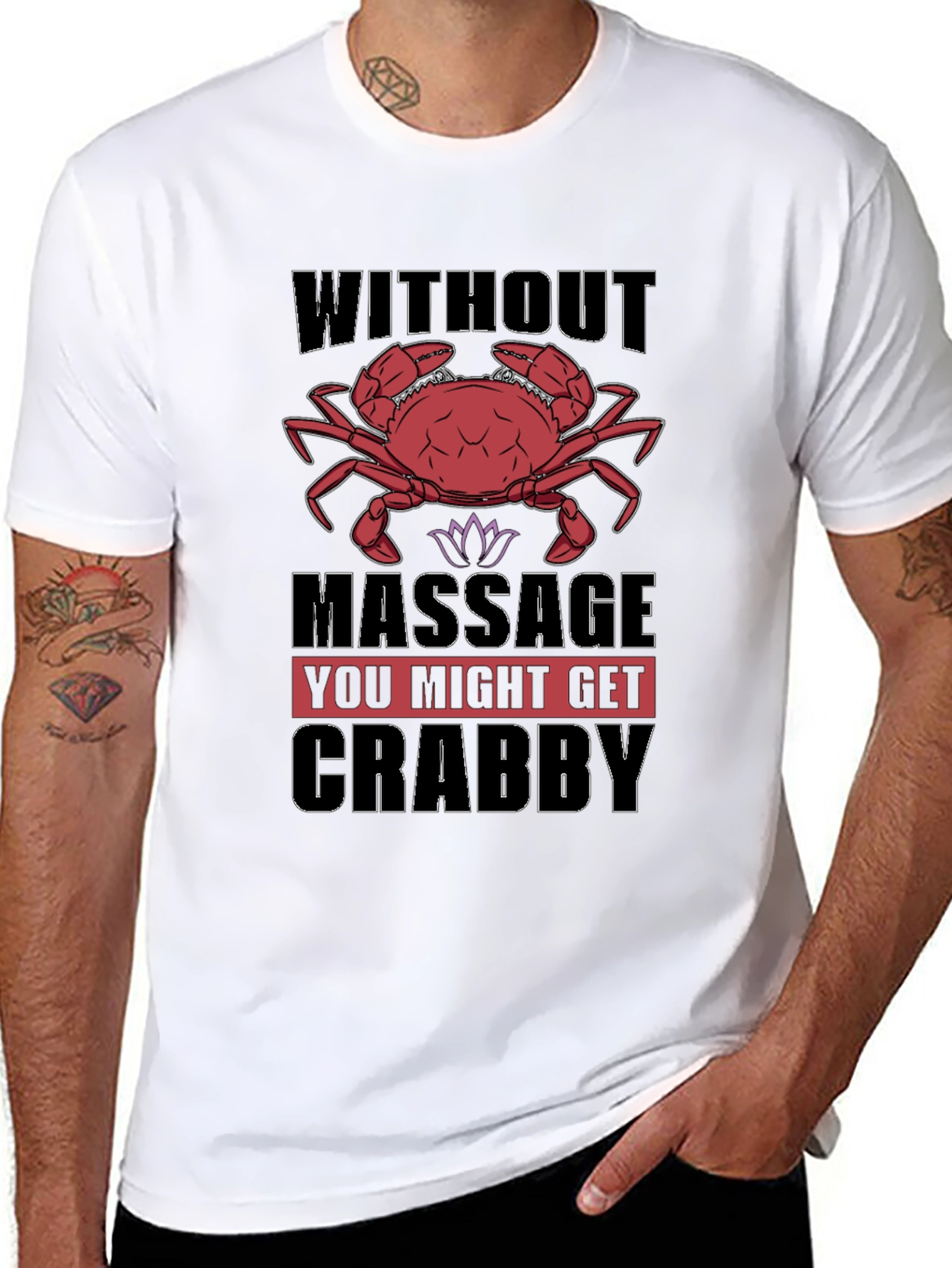 Crabby Massage T-Shirt - Funny Relaxation Gift