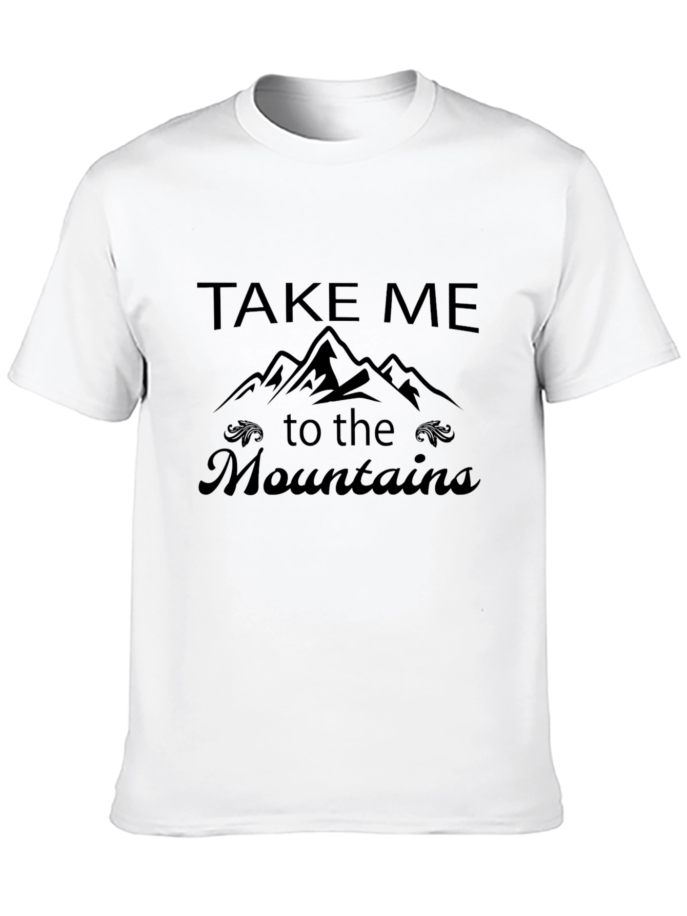Take Me to the Mountains Black Graphic Tee