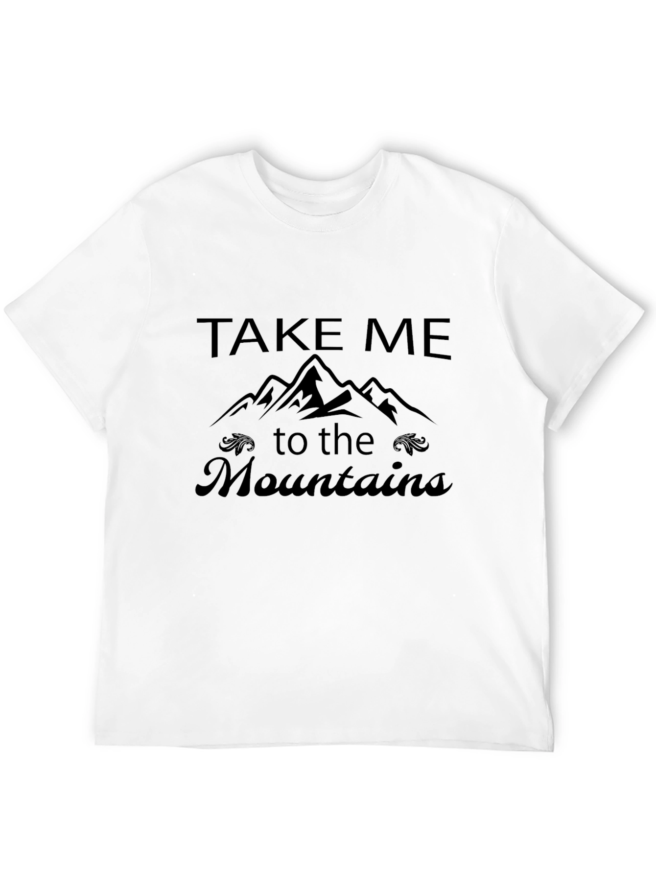 Take Me to the Mountains Black Graphic Tee