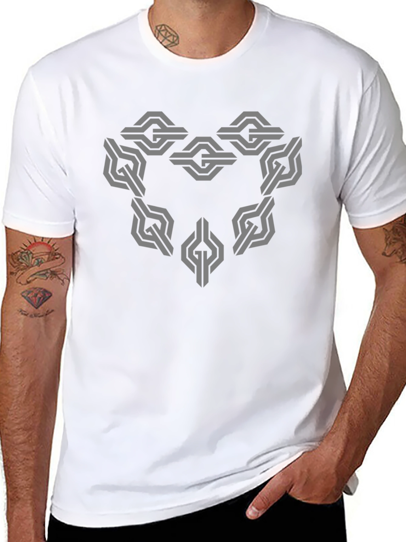 Geometric Patterned T-Shirt