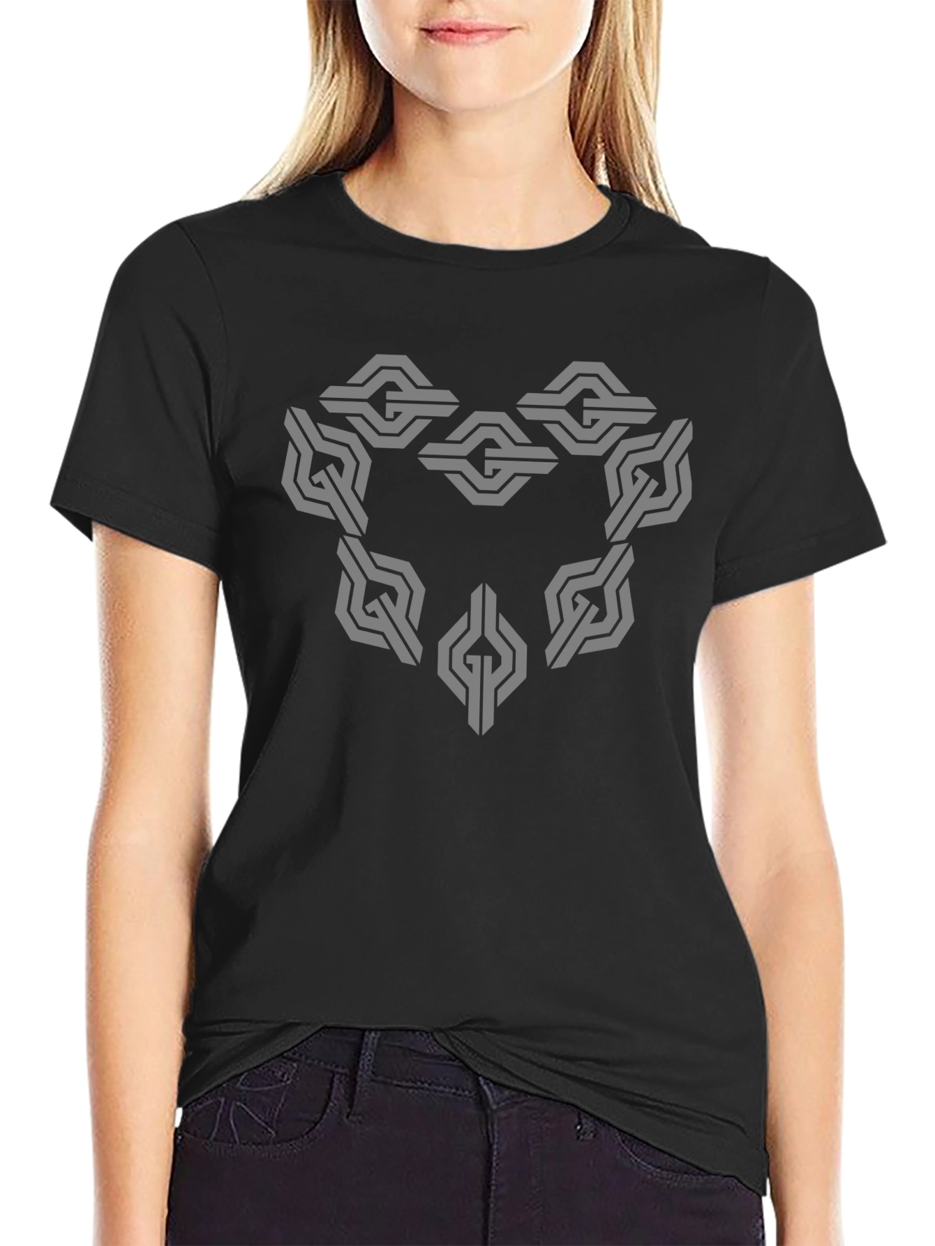 Geometric Patterned T-Shirt