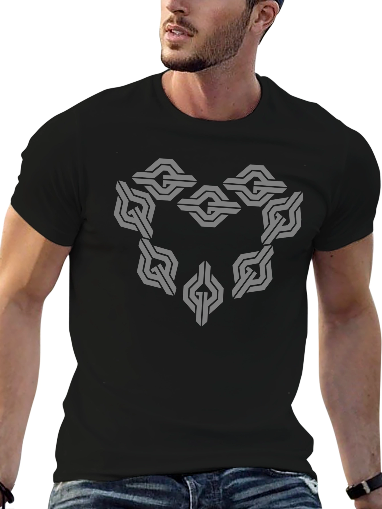 Geometric Patterned T-Shirt