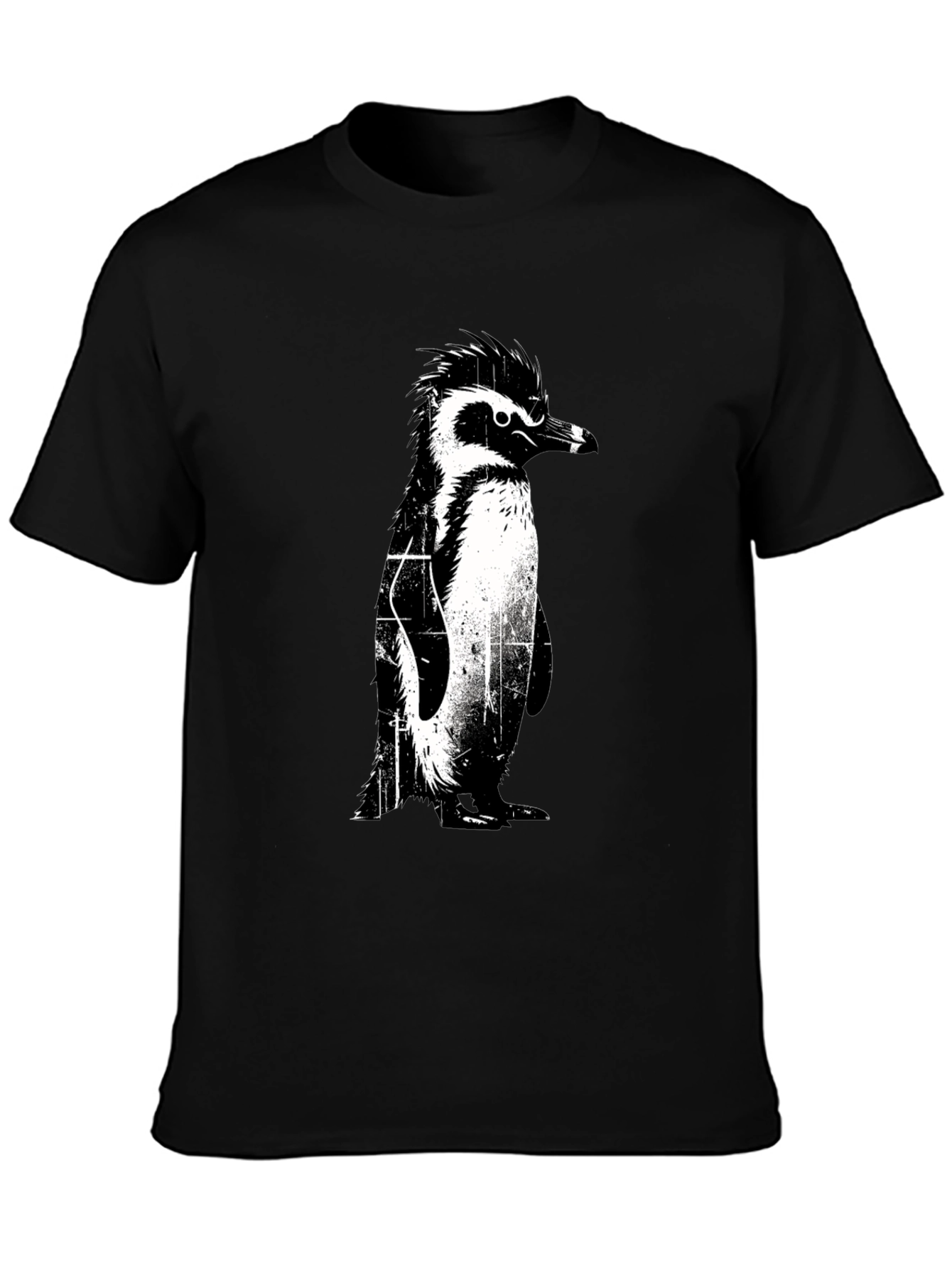 Penguin Graphic Black T-Shirt