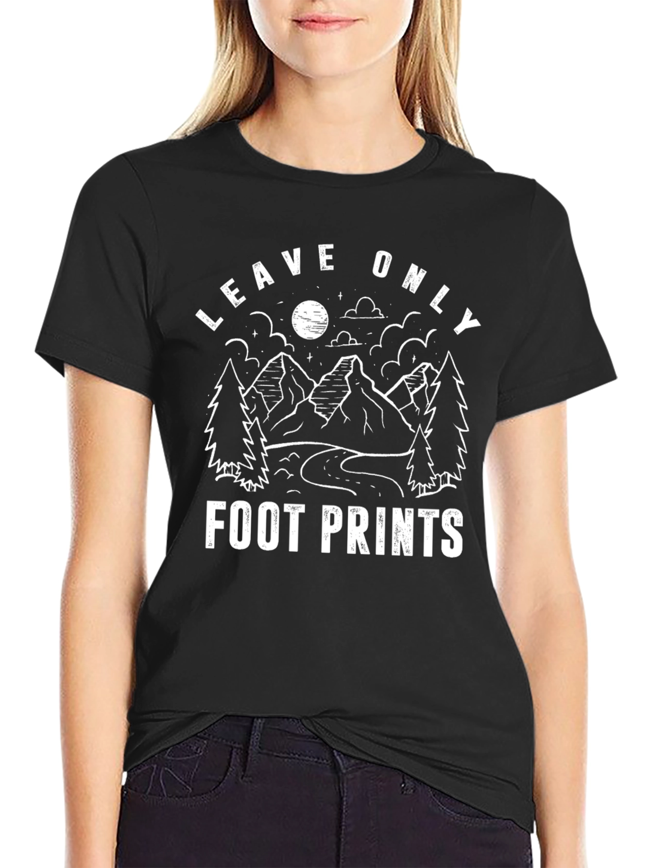 Leave Only Footprints Graphic Tee