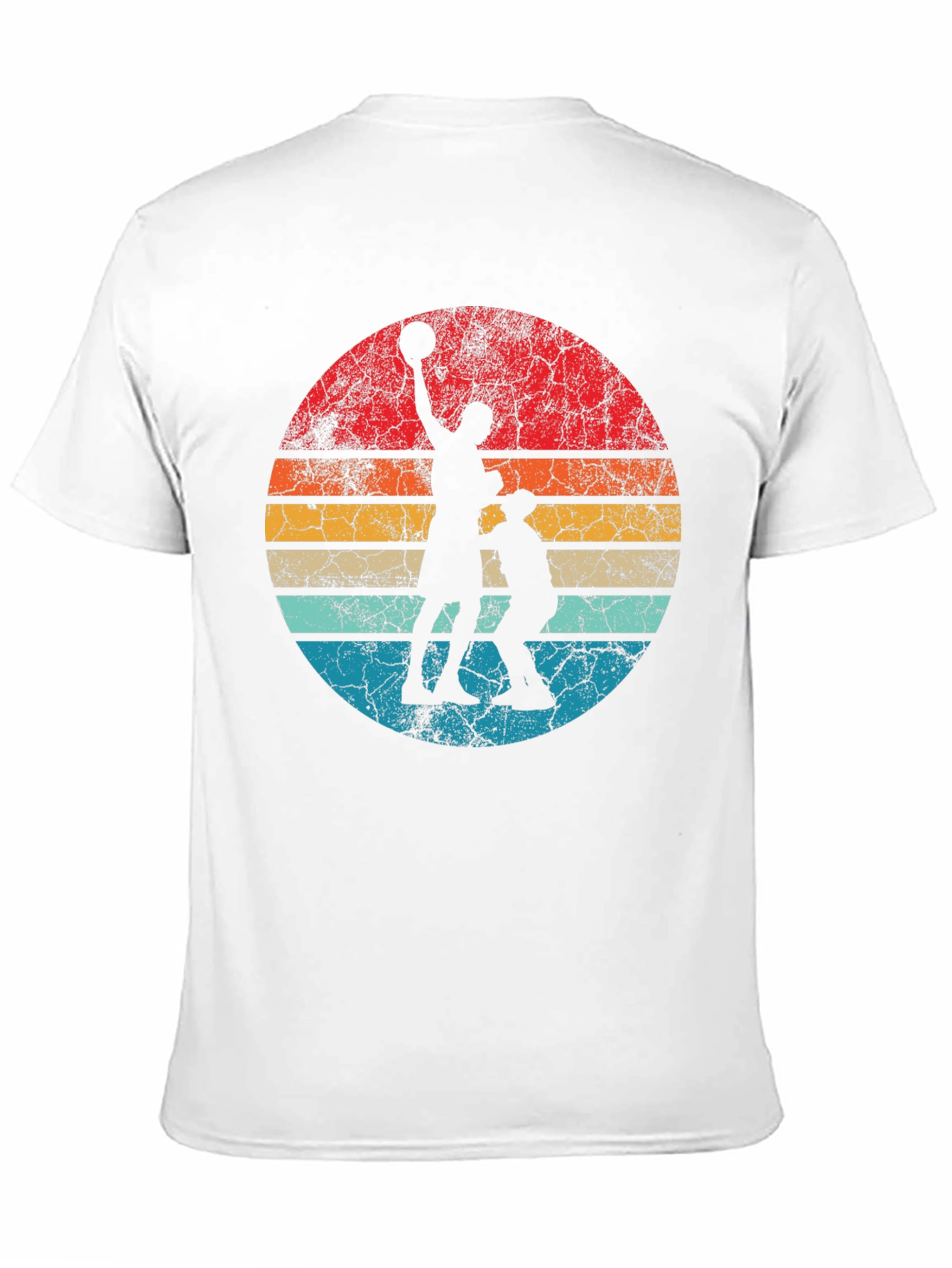 Retro Sunset Basketball Graphic Tee