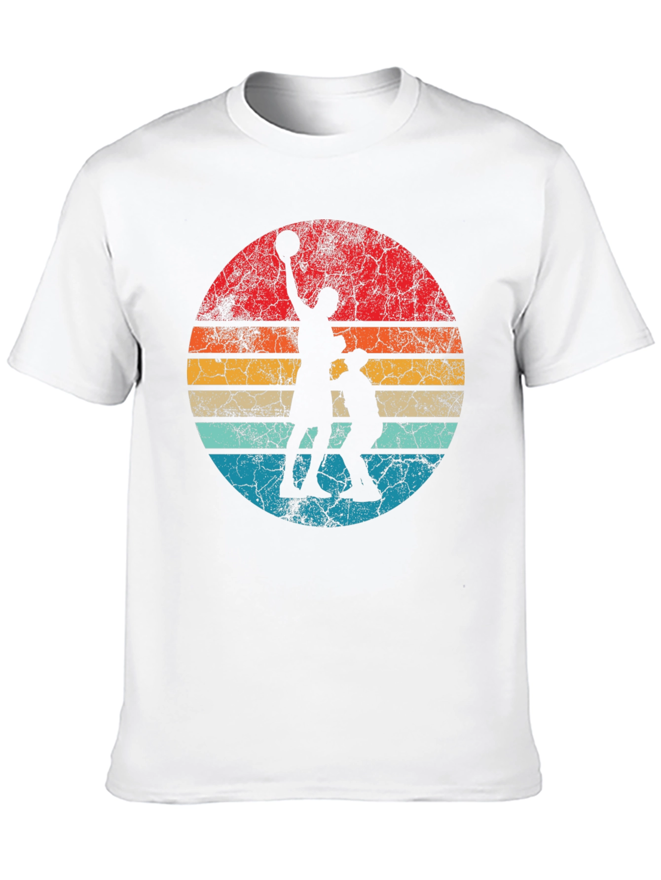 Retro Sunset Basketball Graphic Tee