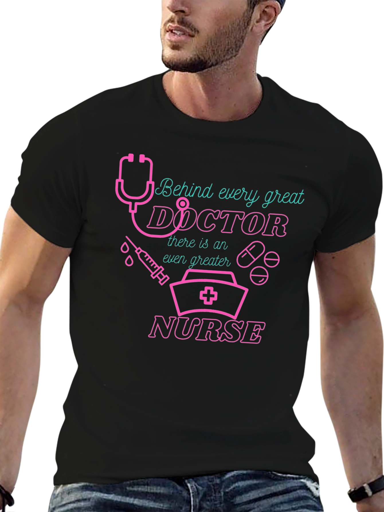 Doctor Nurse Graphic T-Shirt