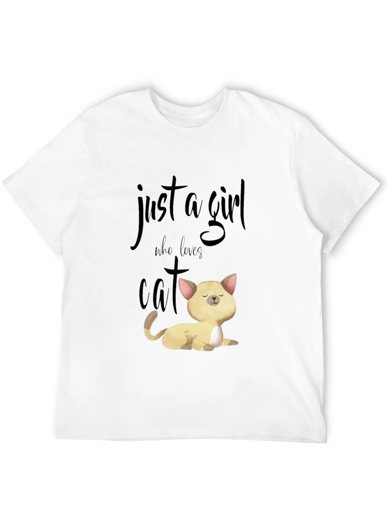 Just A Girl Who Loves Cats T-Shirt Unisex