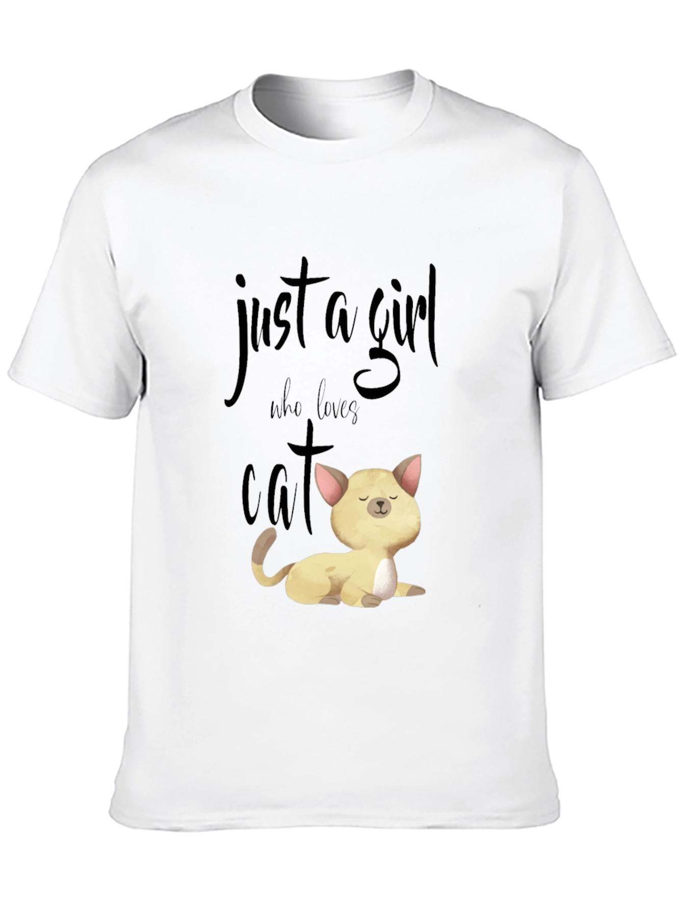 Just A Girl Who Loves Cats T-Shirt Unisex