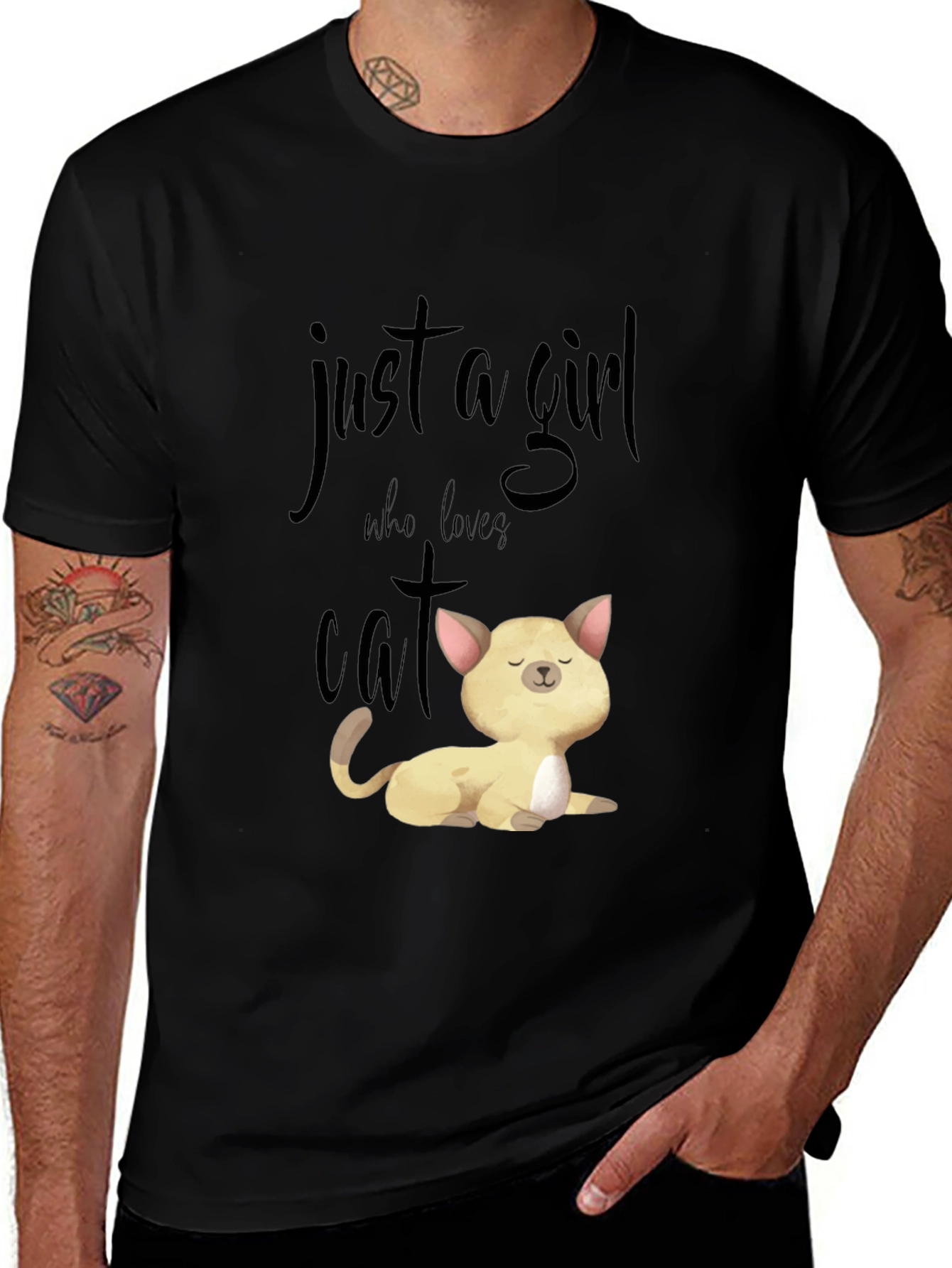 Just A Girl Who Loves Cats T-Shirt Unisex