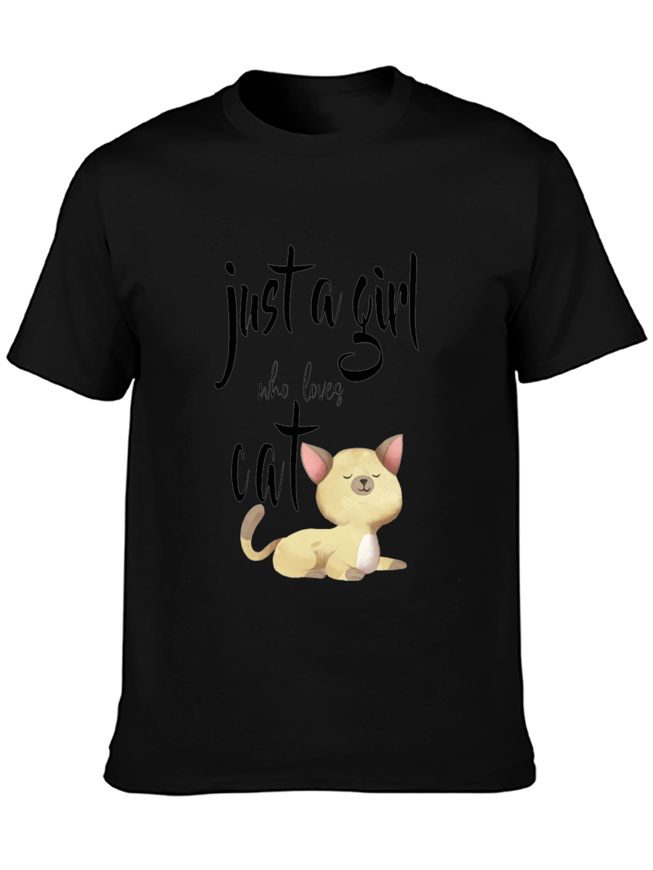 Just A Girl Who Loves Cats T-Shirt Unisex