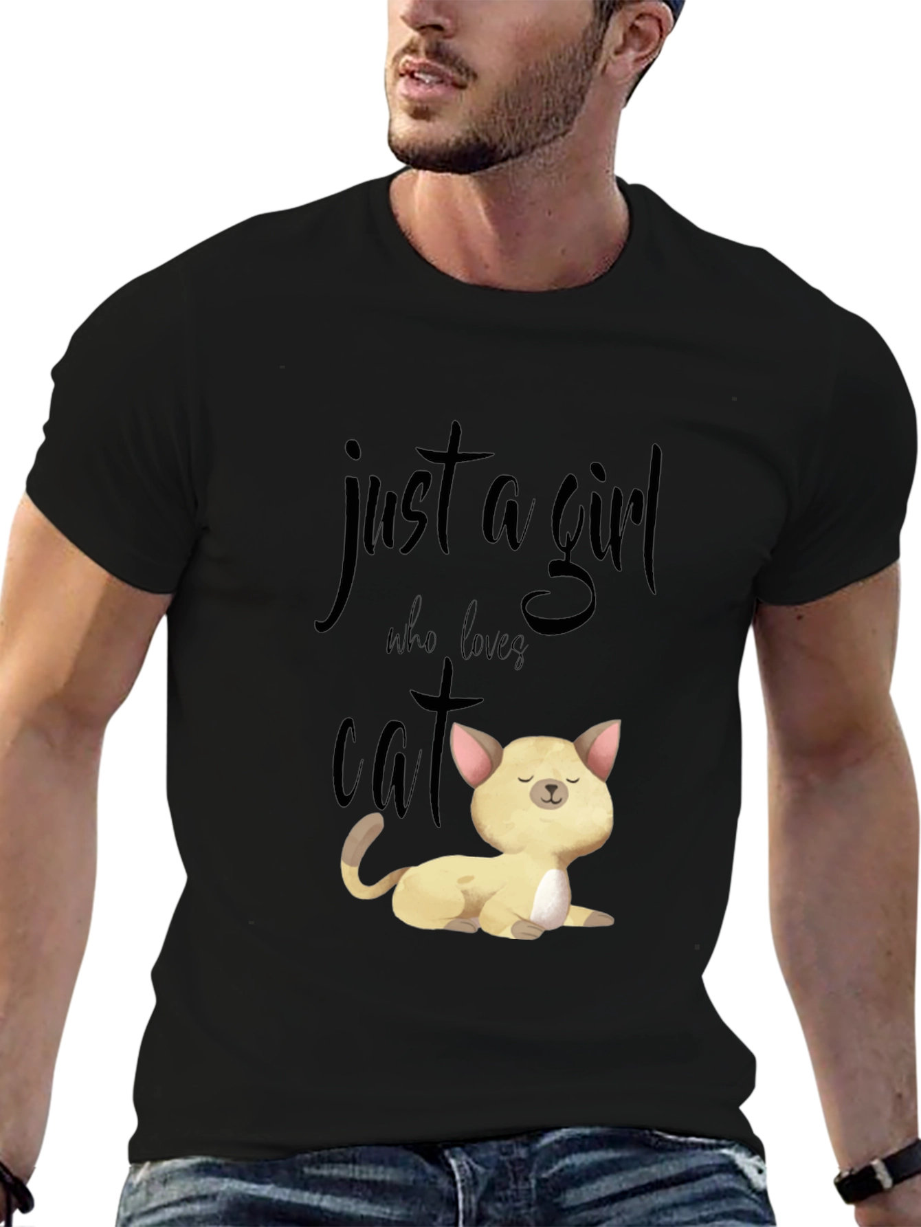 Just A Girl Who Loves Cats T-Shirt Unisex