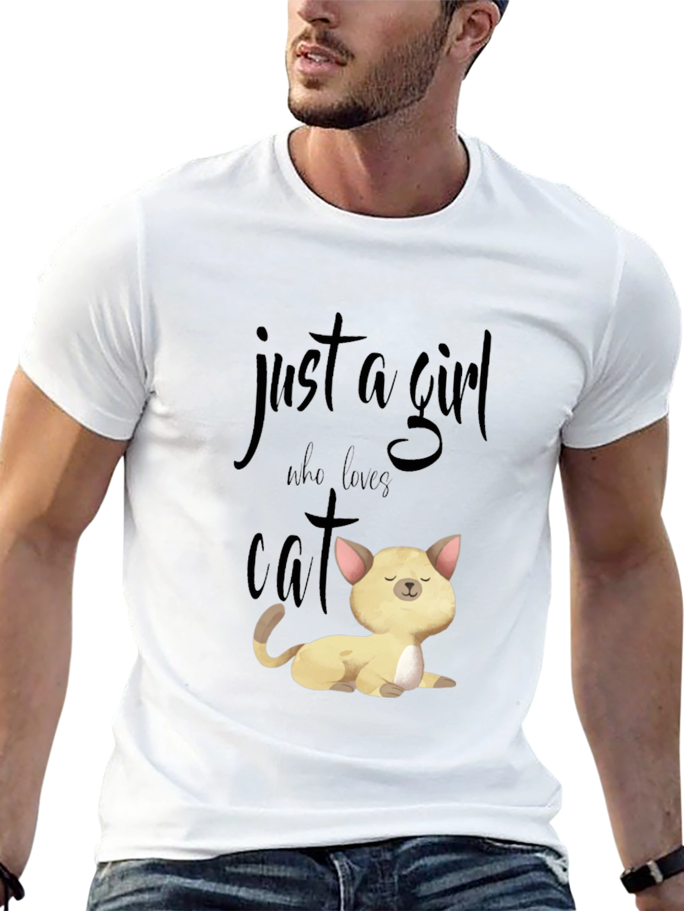 Just A Girl Who Loves Cats T-Shirt Unisex