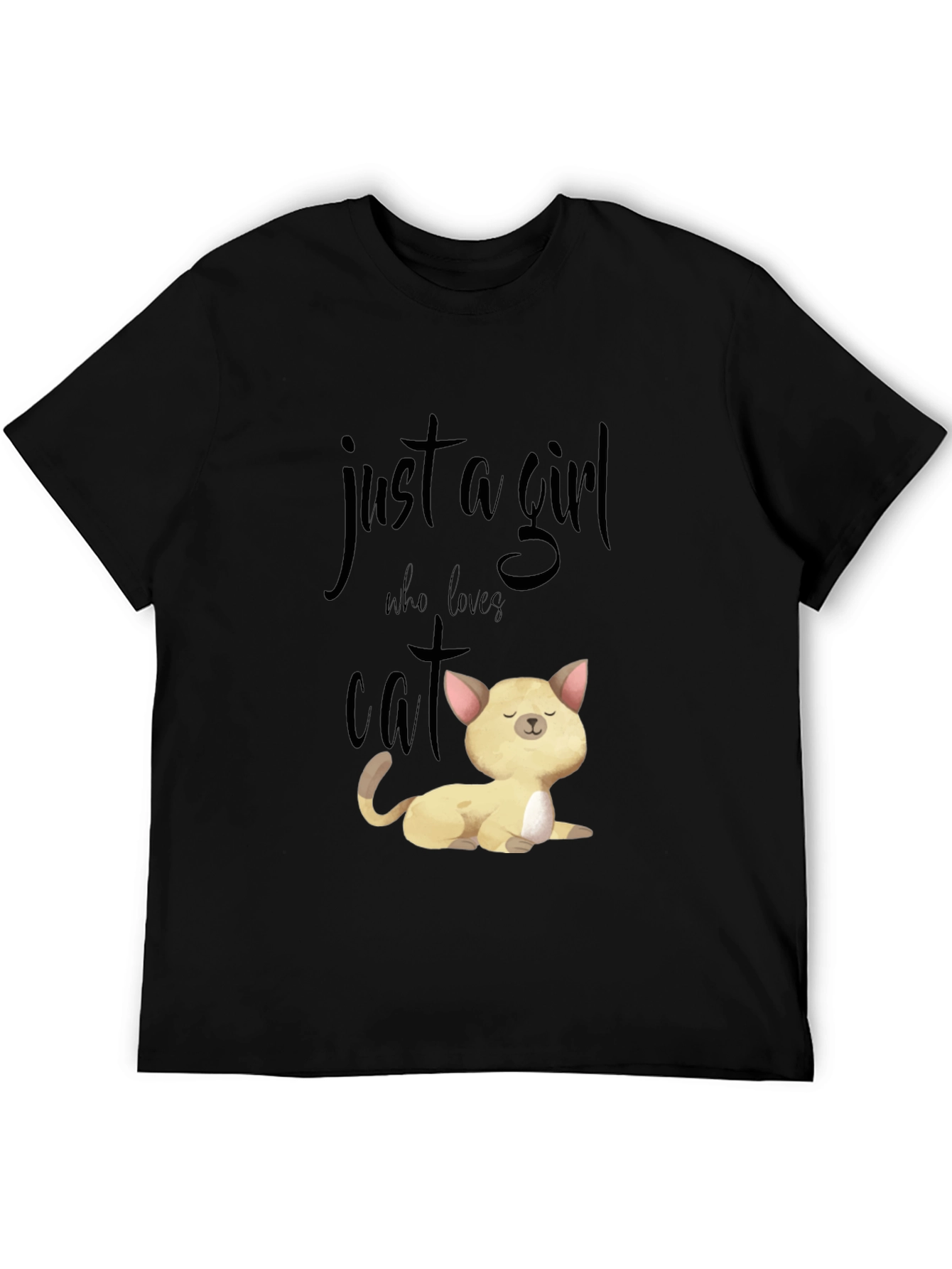 Just A Girl Who Loves Cats T-Shirt Unisex