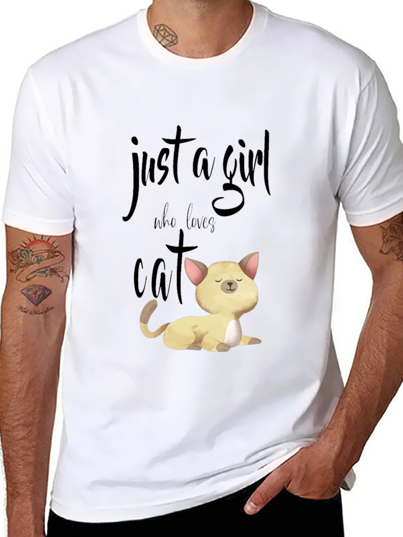 Just A Girl Who Loves Cats T-Shirt Unisex
