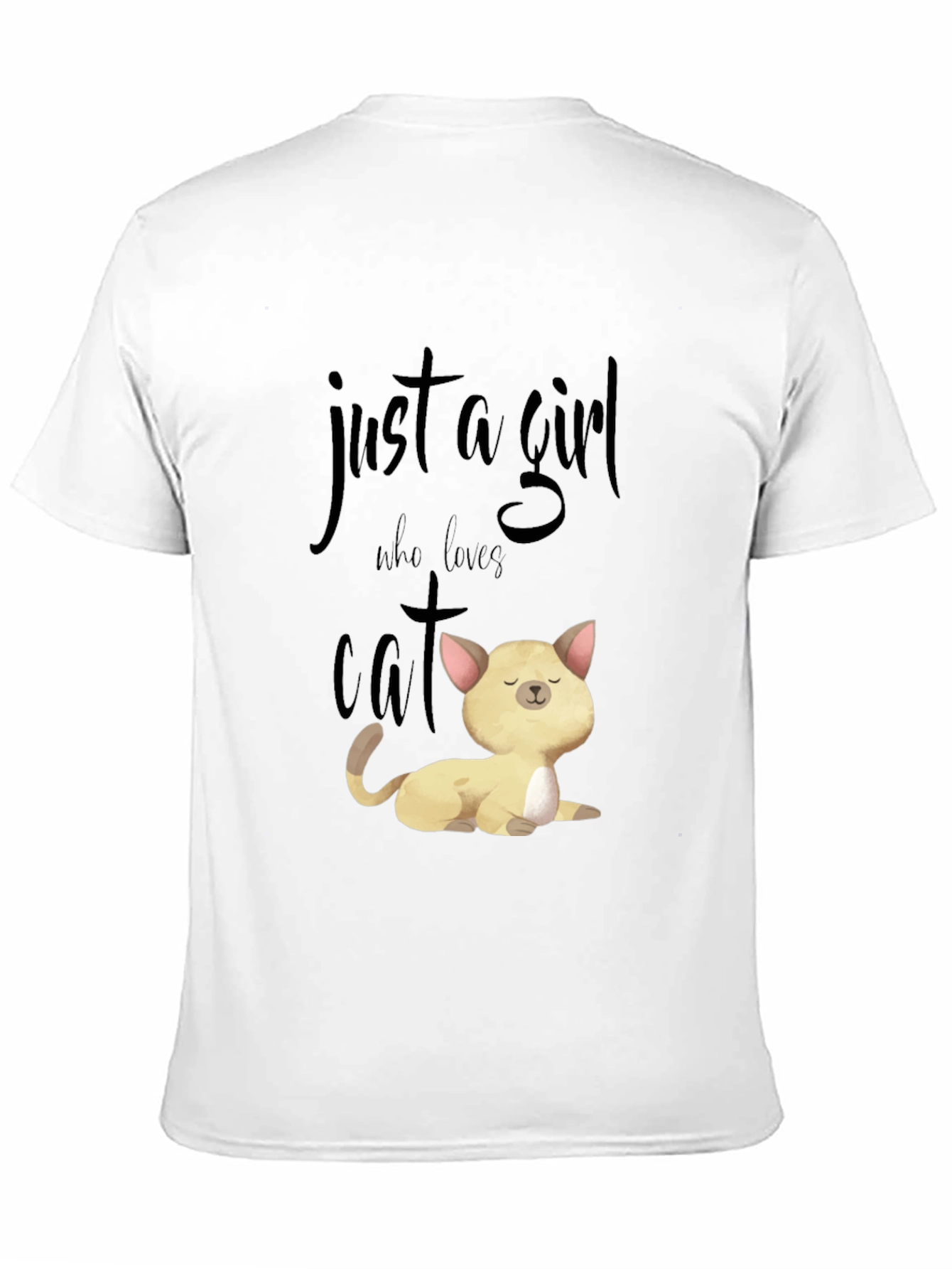 Just A Girl Who Loves Cats T-Shirt Unisex