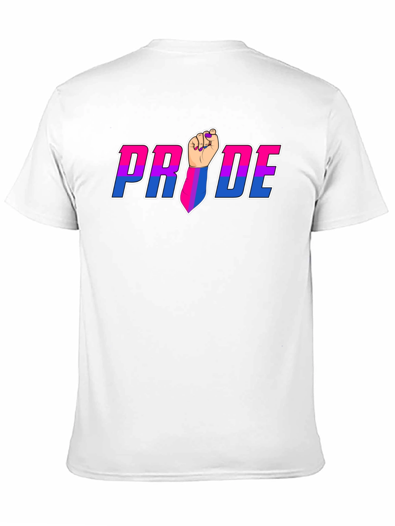 Pride Fist Graphic Tee - Bi Pride Shirt