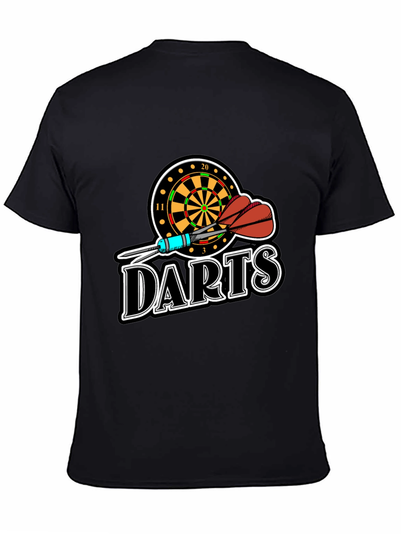Darts T-Shirt - Dartboard and Arrows Graphic Tee