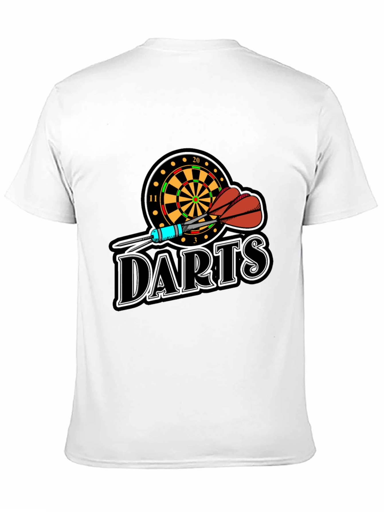 Darts T-Shirt - Dartboard and Arrows Graphic Tee