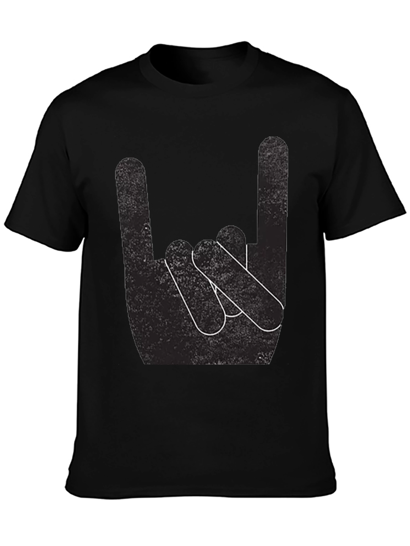 Rock On! Black Graphic T-Shirt