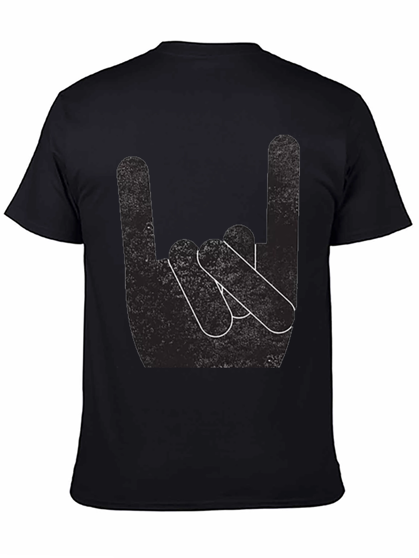 Rock On! Black Graphic T-Shirt